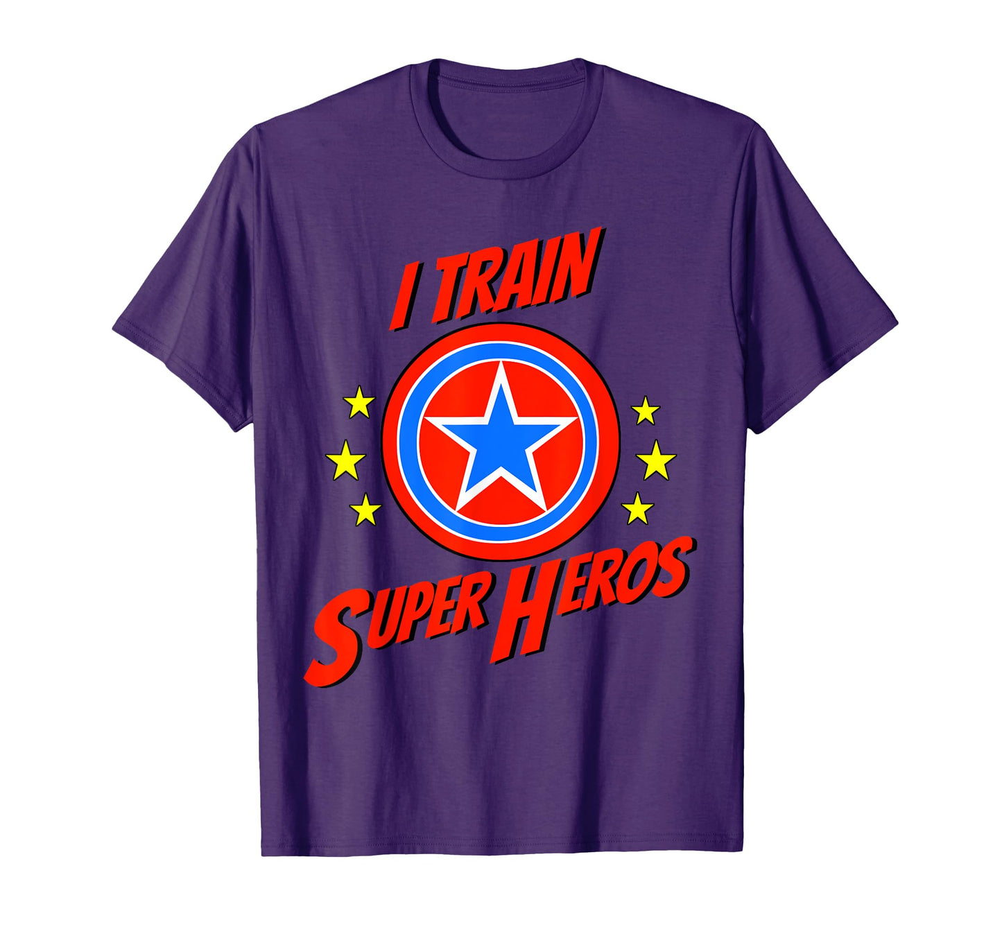 I Train Superheros Funny Personal Trainer Workout Gym Tshirt T-Shirt