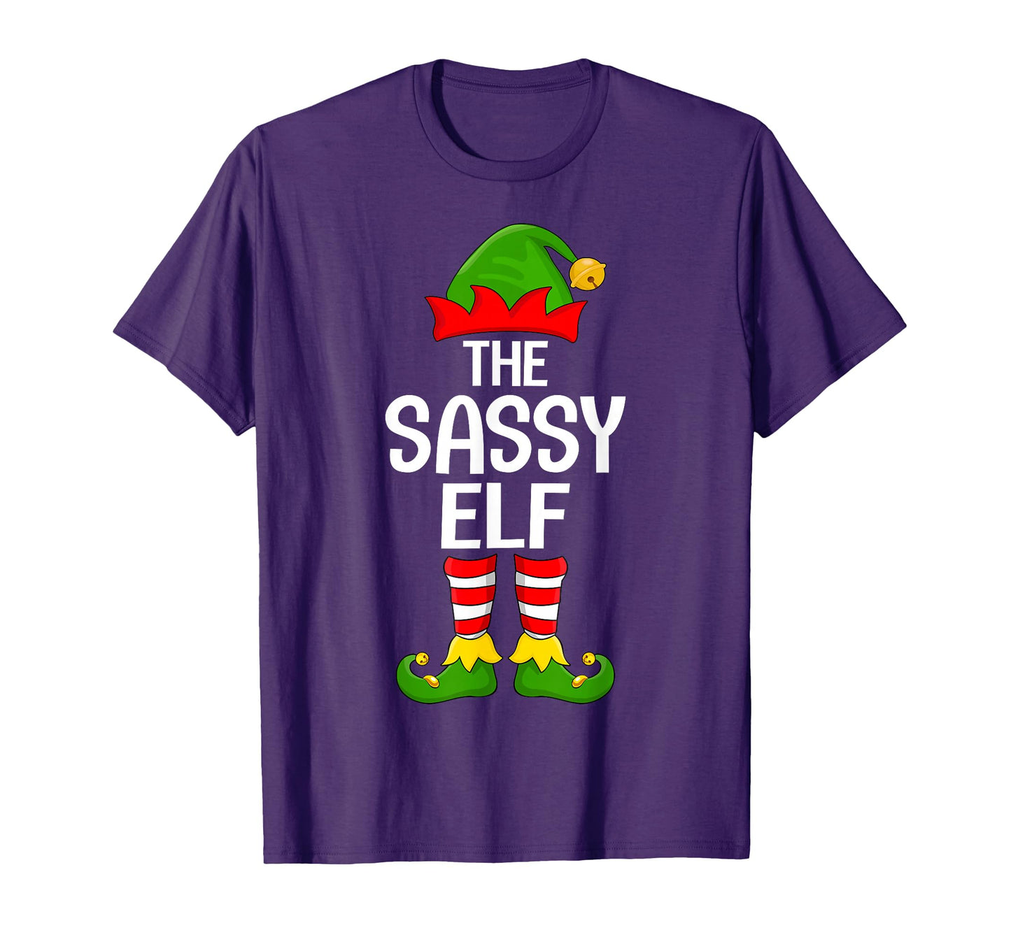 Sassy Elf Xmas Matching Family Elf Squad Christmas Women T-Shirt