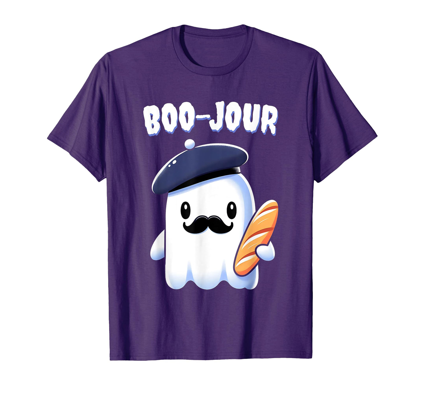Boo Jour Ghost French Teacher Vintage Teacherlife Groovy T-Shirt