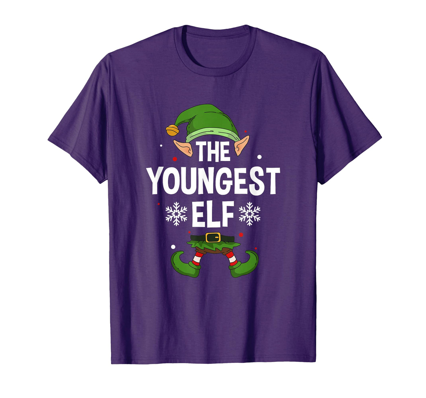 The Youngest Elf Party Family Group Matching X-Mas Saying T-Shirt