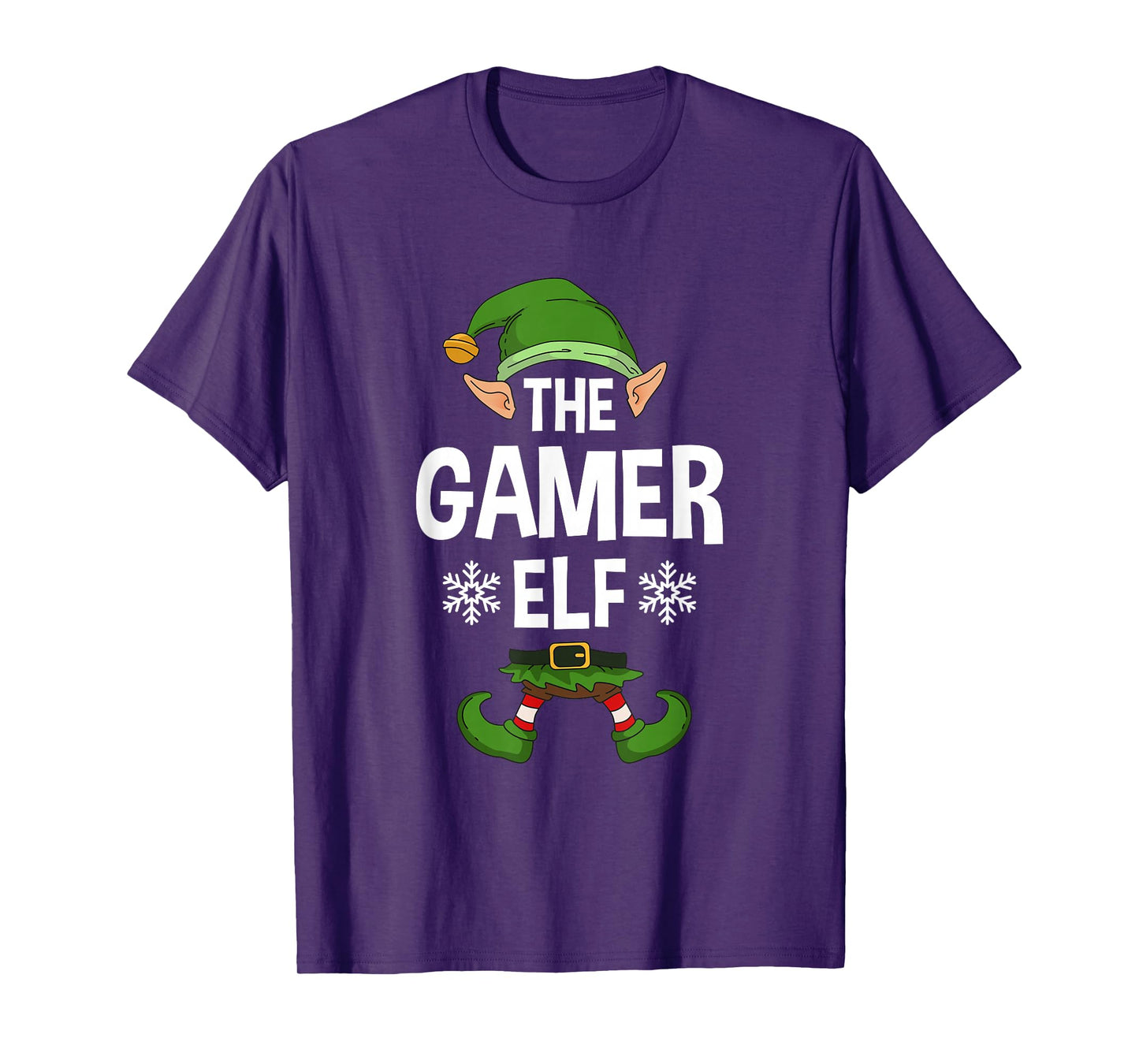 The Gamer Elf Party Family Group Matching X-Mas Gaming Quote T-Shirt