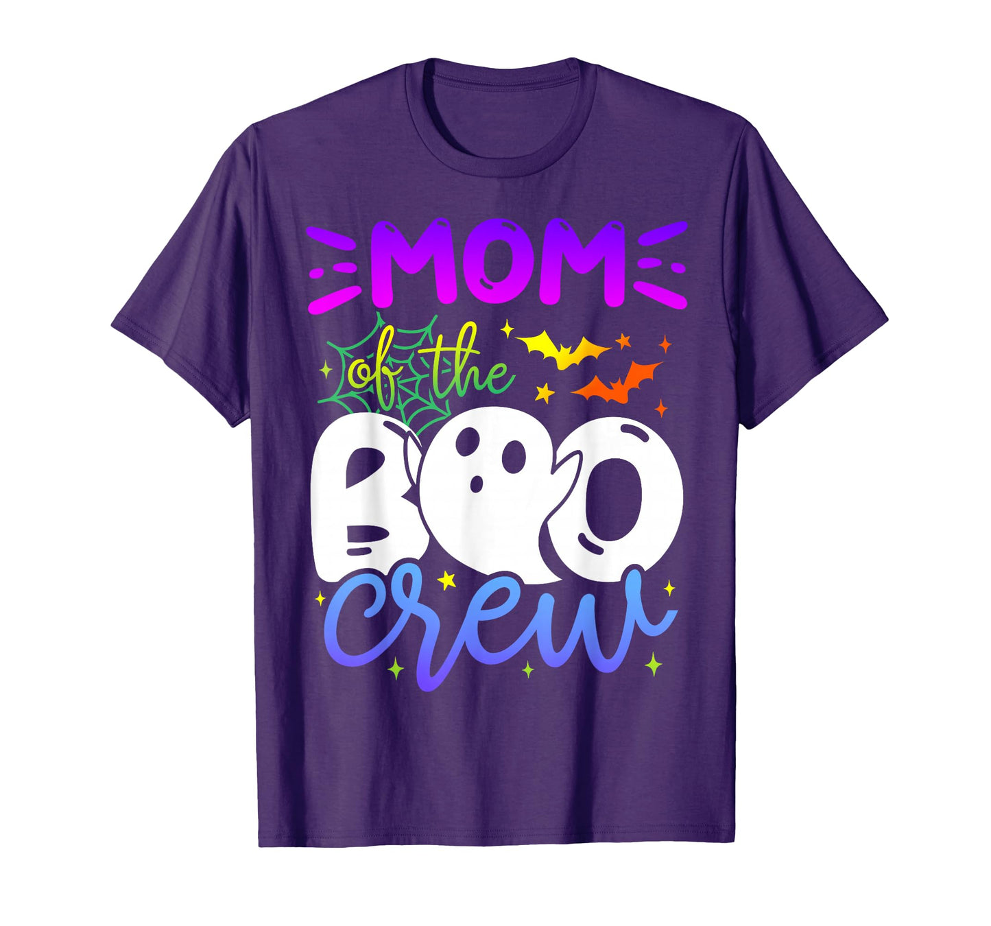 Mom of Boo Halloween Crew Costume Boo Ghost Lover Family T-Shirt