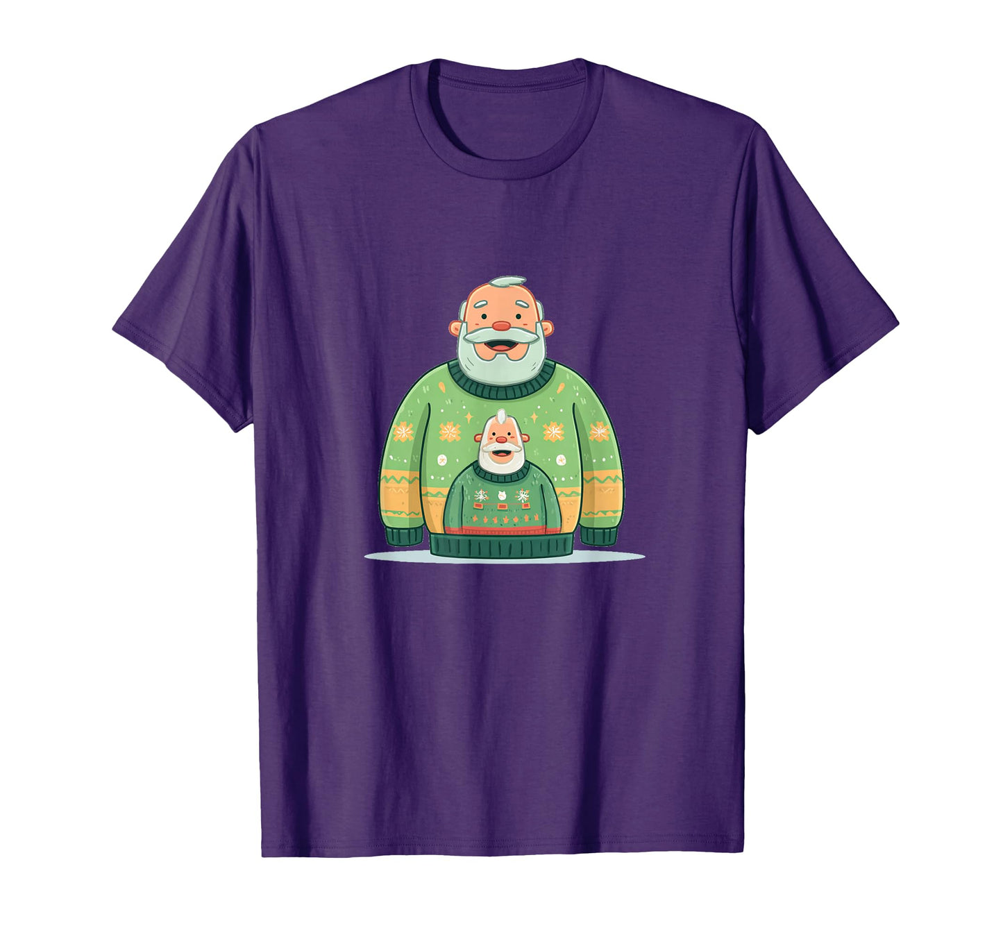 Funny Santa with Ugly Christmas Sweater T-Shirt