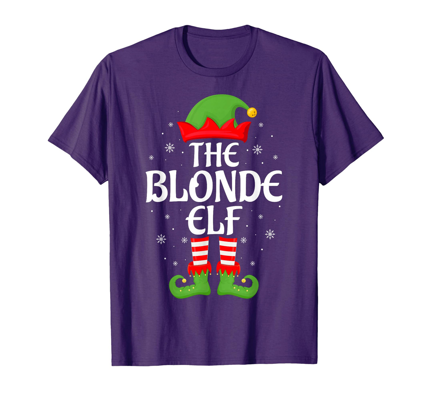 Blonde Elf Xmas Family Matching Elf Squad Christmas T-Shirt