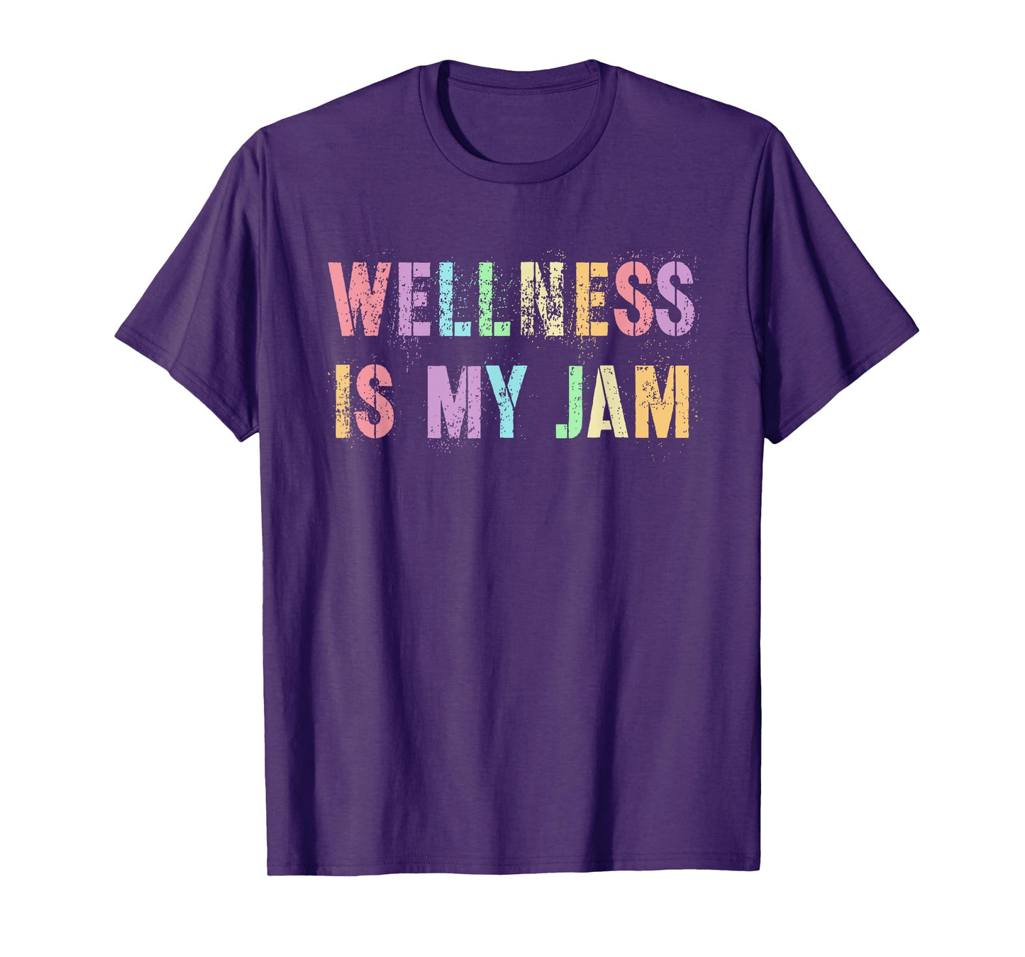 Funny WELLNESS IS MY JAM Health Guy Nurse Trainer Life Yoga T-Shirt