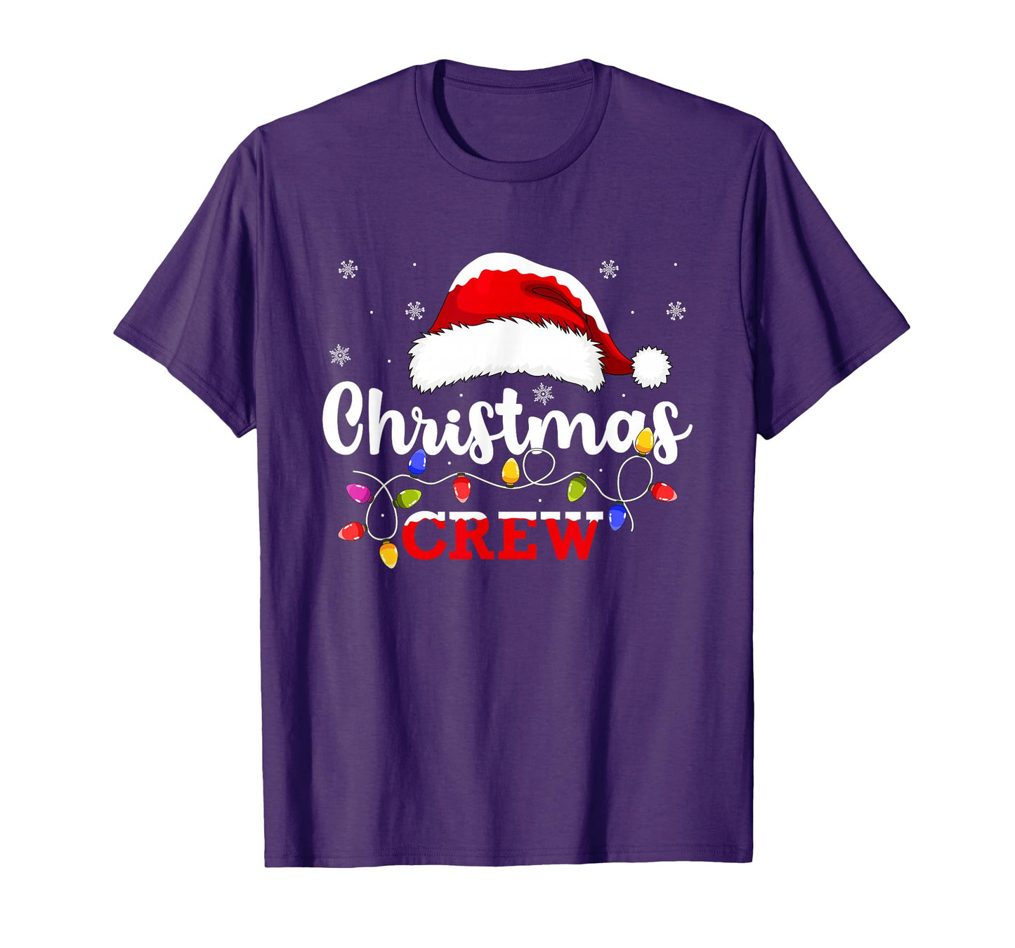 Christmas Crew Matching Family Group Holiday Xmas Party T-Shirt