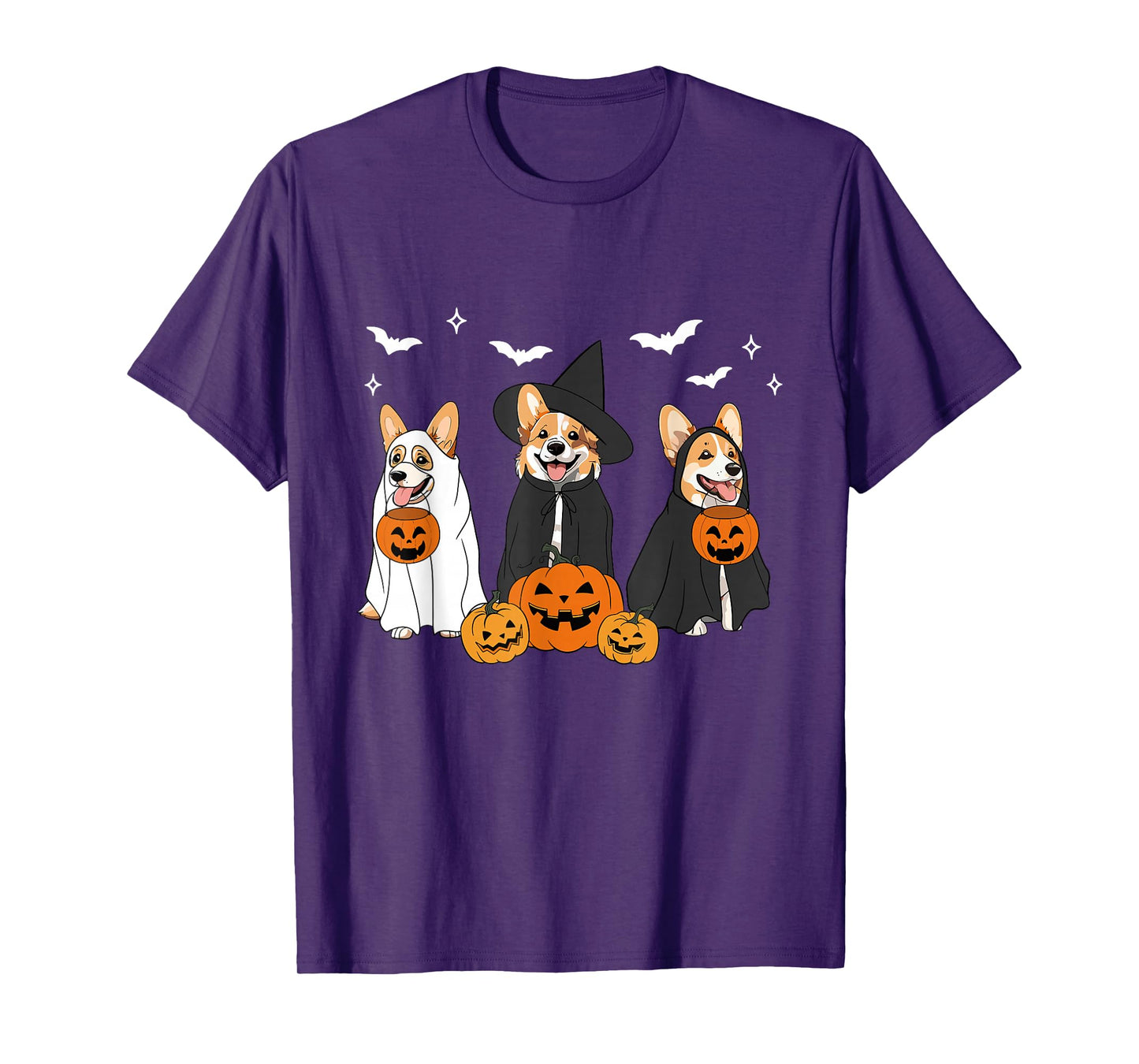 Witch Corgi Halloween Corgi Ghost Corgi Dog Mom Dog Lover T-Shirt