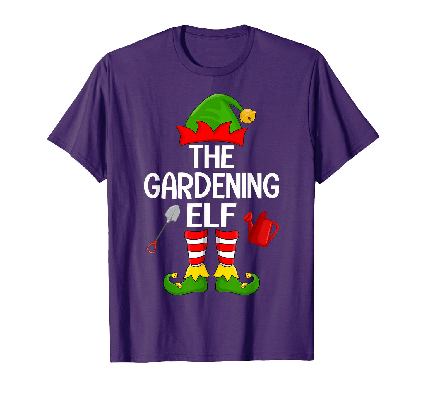 Gardening Elf Xmas Family Matching Elf Squad Christmas T-Shirt