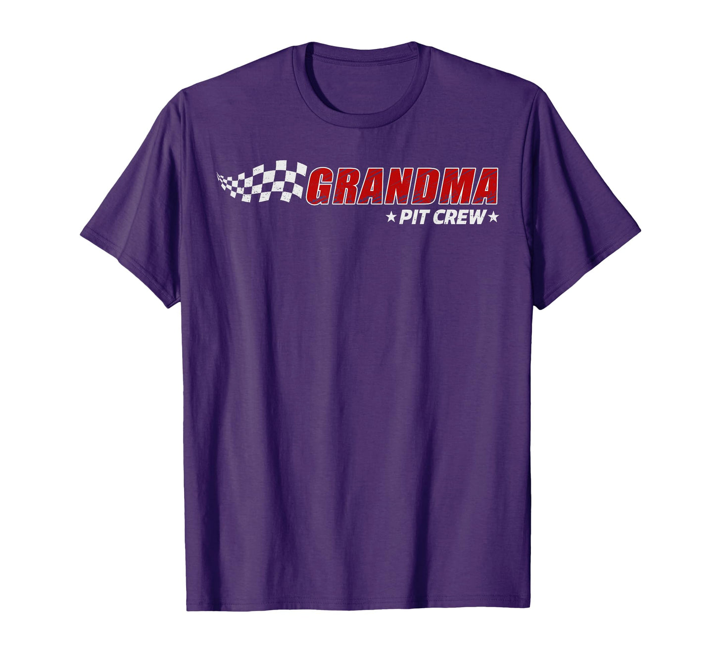Grandma Pit Crew Race Car Birthday Family Matching Pit Crew T-Shirt