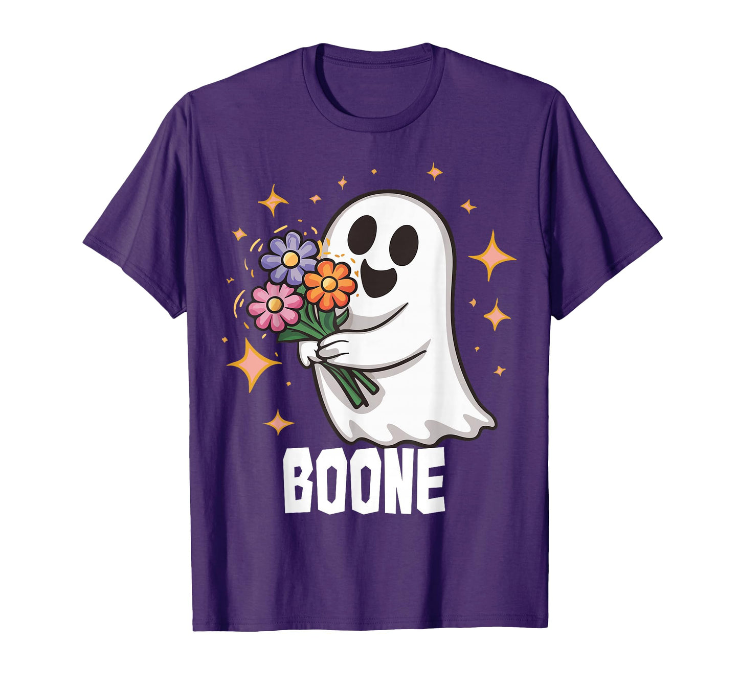 Retro Boo Boone Girls First Name Funny Halloween Ghost 2025 T-Shirt