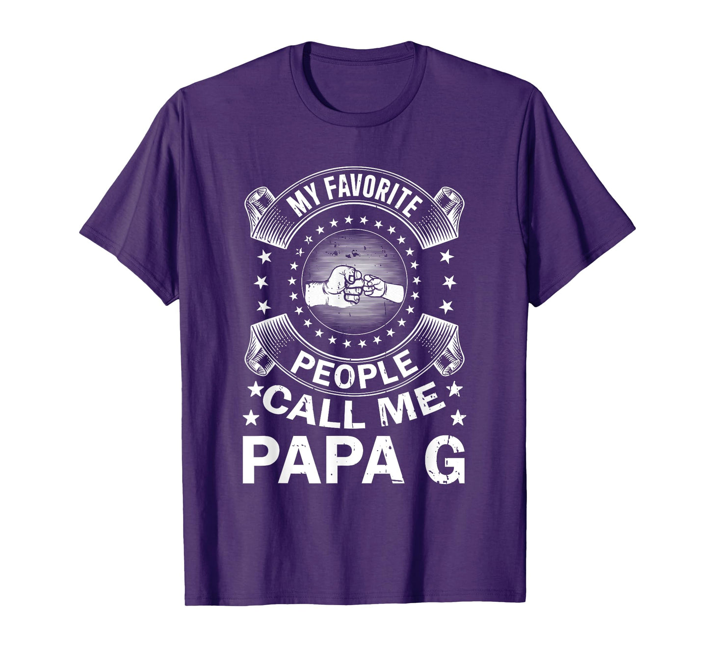 My Favorite People Call Me Papa G Vintage Men Father's Day T-Shirt