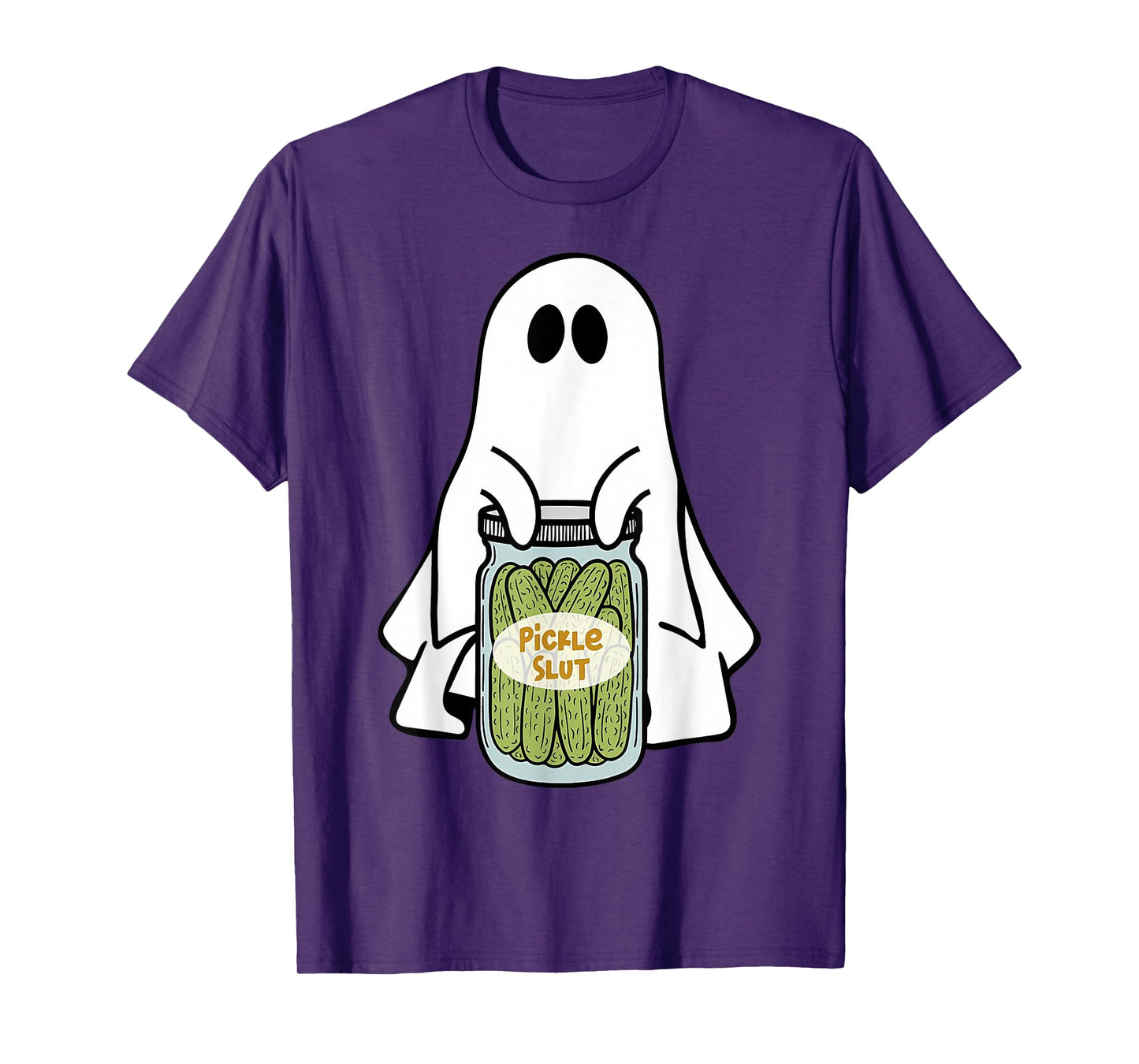 Pickle Slut Cute Ghost Vintage Canned Pickles Halloween T-Shirt