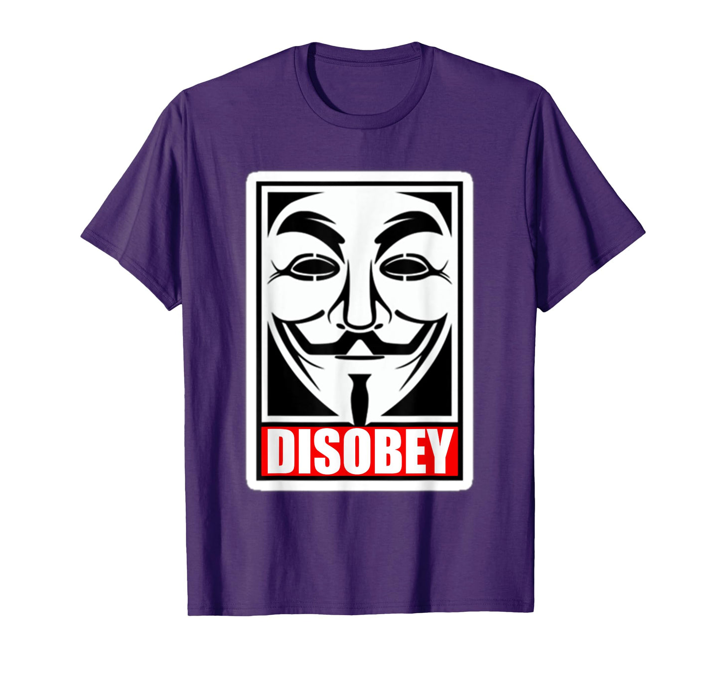 DISOBEY T-Shirt Disobedience Anonymous Revolution T-Shirt