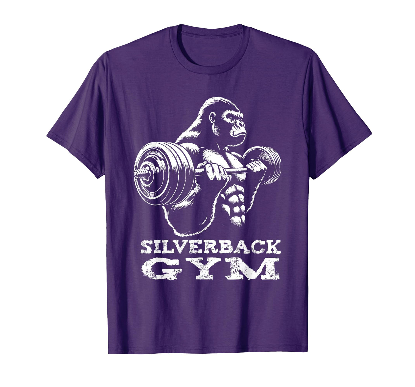 Silverback Gym Gorilla Weightlifting Workout Fitness Grunge T-Shirt