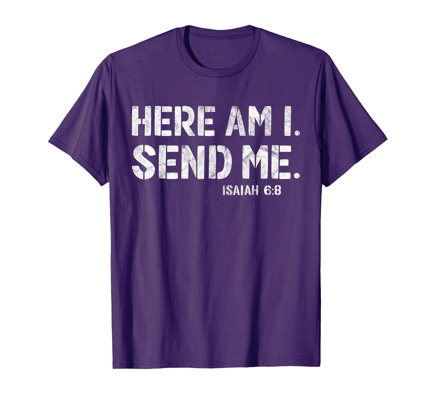 Vintage Here Am I Send Me Mission Team Missionary Trip T-Shirt