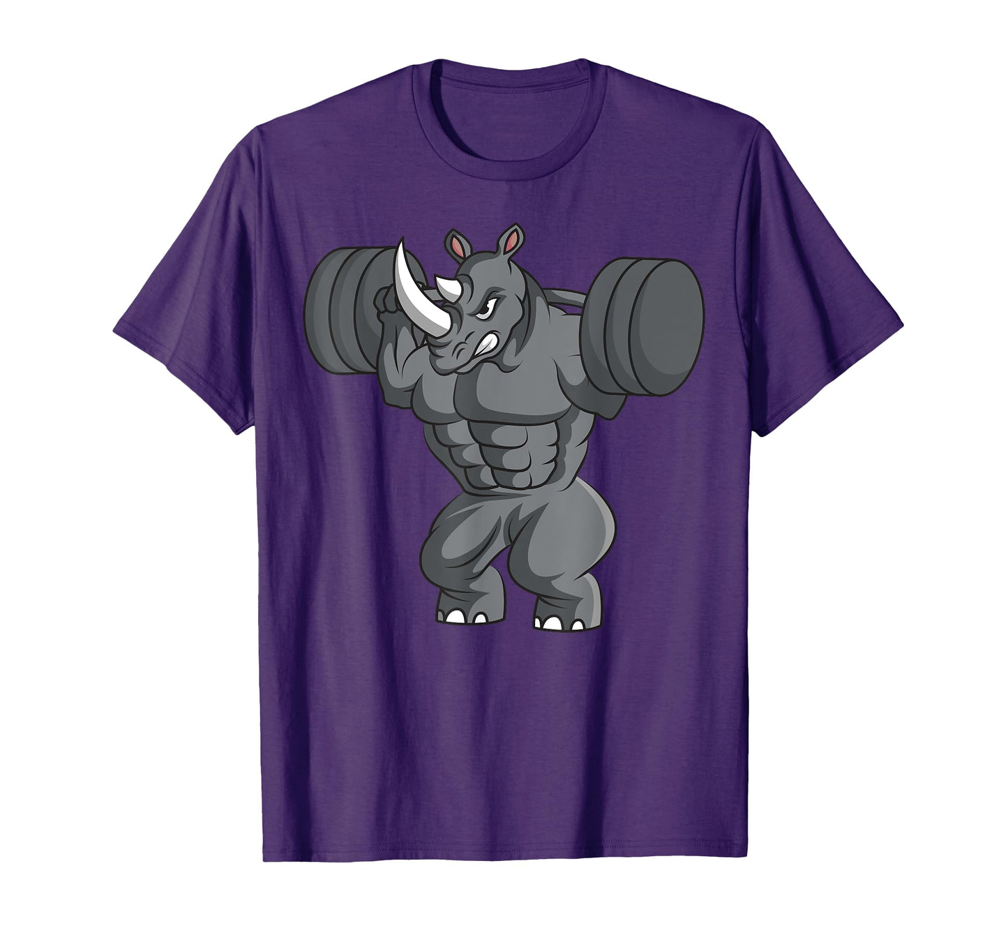 Rhino Weightlifter Rhinoceros Lover Wildlife Safari African T-Shirt