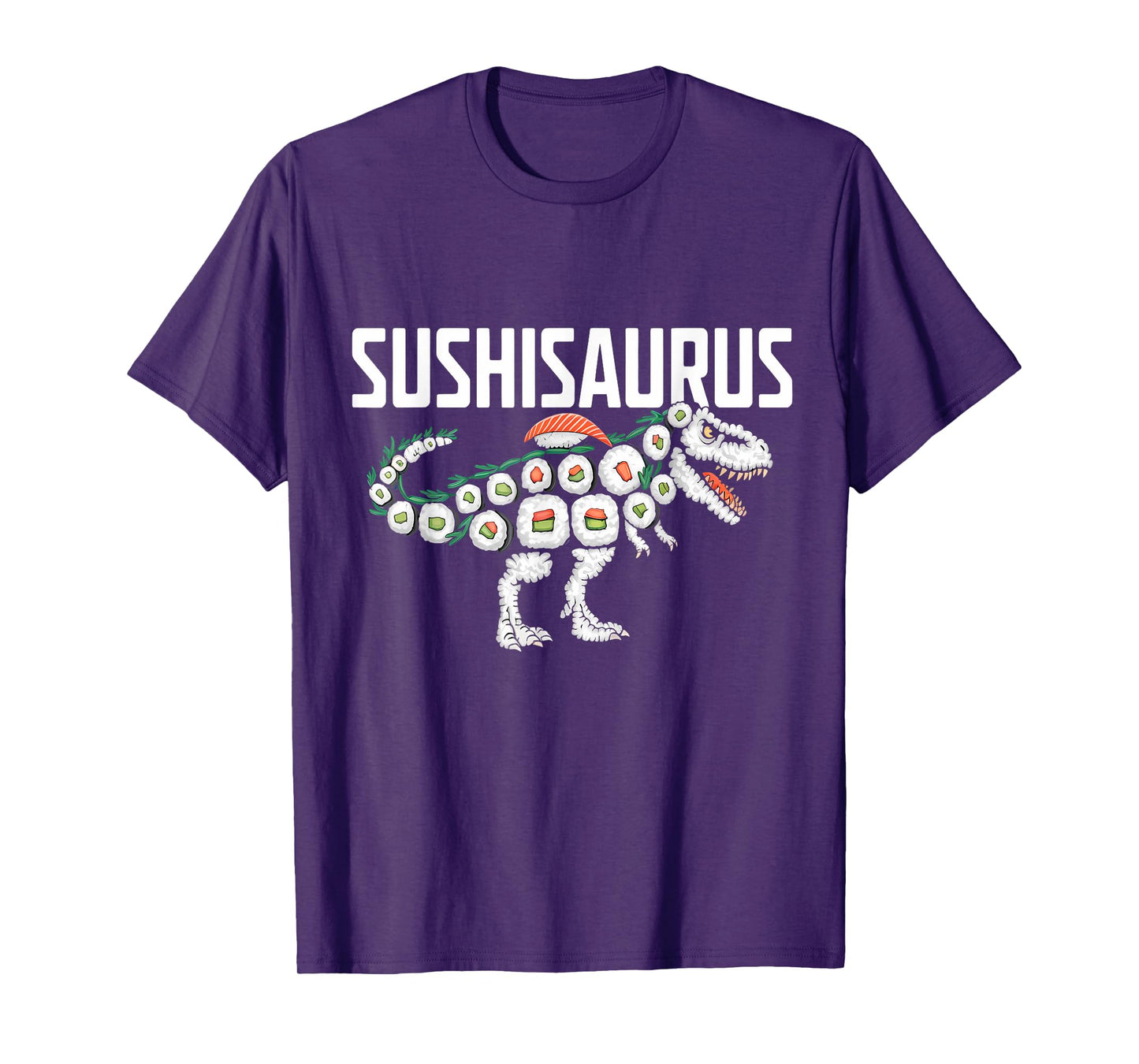 Sushi Dinosaur T-Rex Japanese Food Funny Sushi Roll T-Shirt