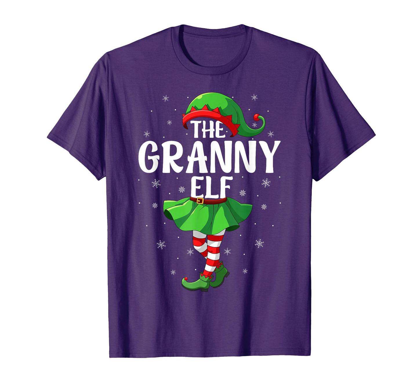 Granny Elf Christmas Grandma Women Elf Squad Xmas Family T-Shirt