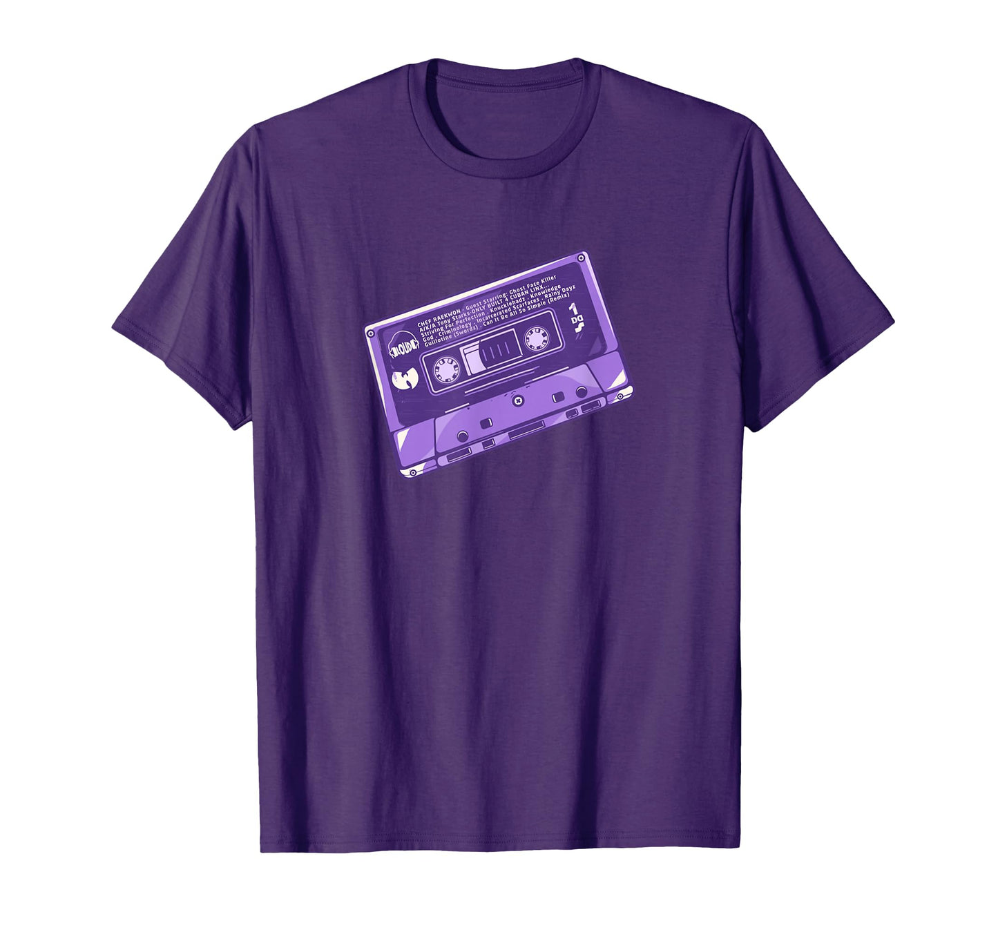 Purple Cassette Tape Retro Vintage 90s Hip Hop Music Lover T-Shirt