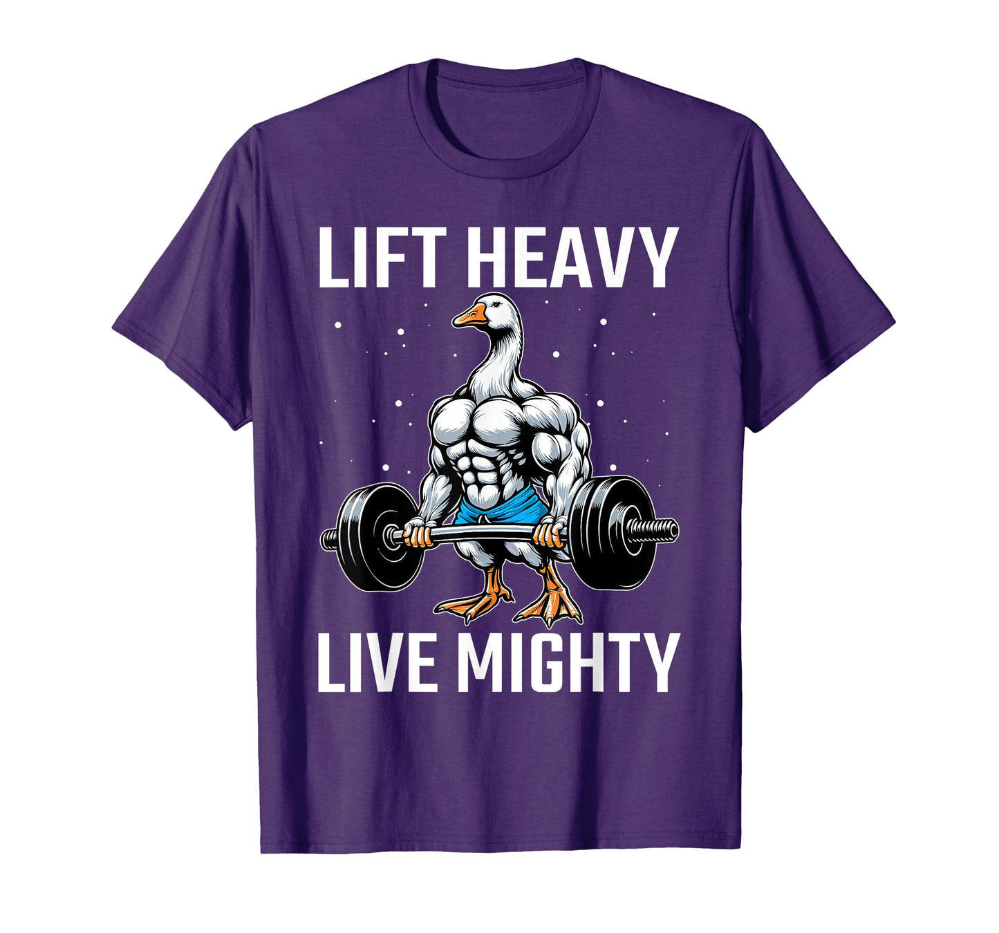 Lifting Laughs and Weights Funny Goose Lover Gym Fitness T-Shirt