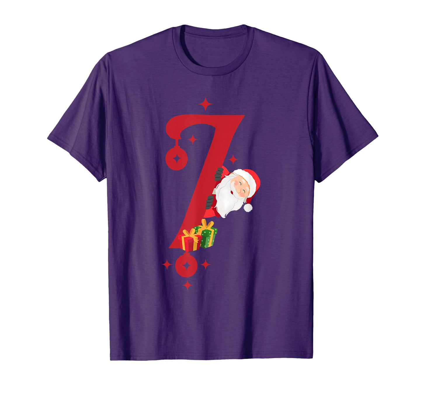 Funny Santa Six Seven Meme Pajama Christmas Matching Couples T-Shirt