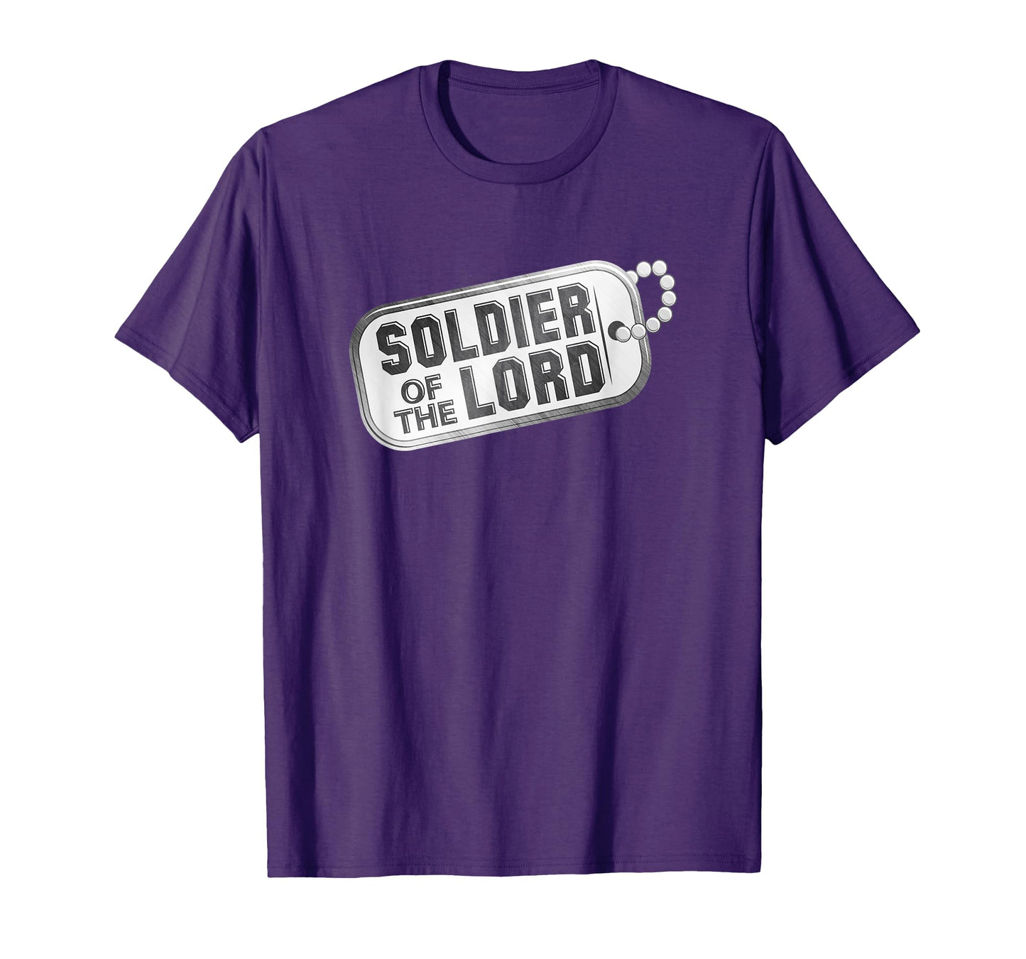 Servant of Christ Christian Faith Soldier for Jesus Dog Tag Men T-Shirt