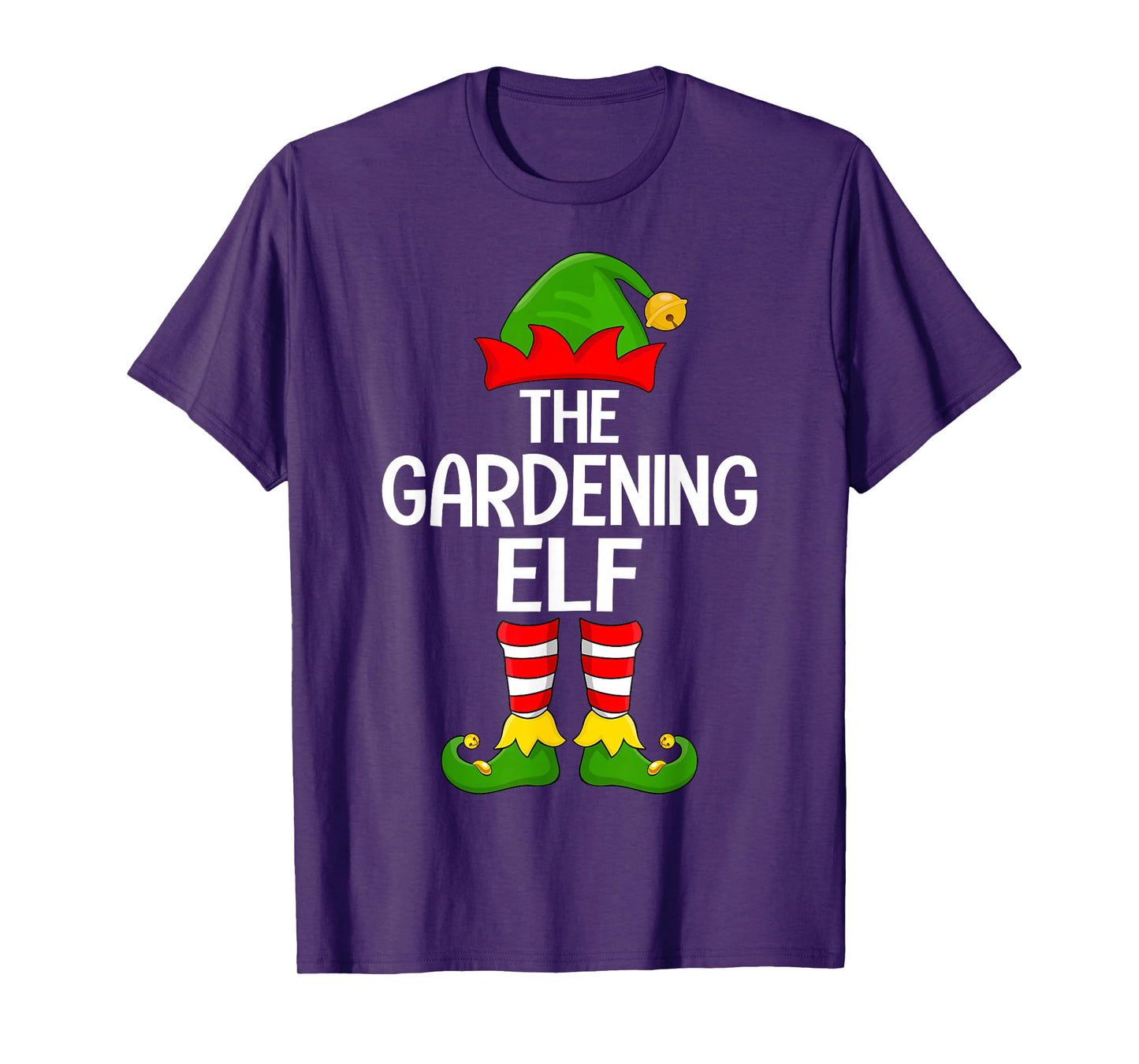 Gardening Elf Xmas Matching Family Elf Squad Christmas T-Shirt
