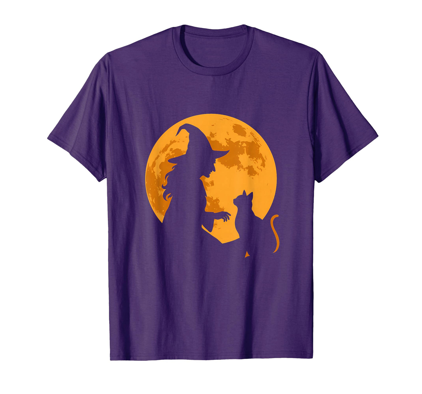 Witch and Cat Before Full Moon T-Shirt
