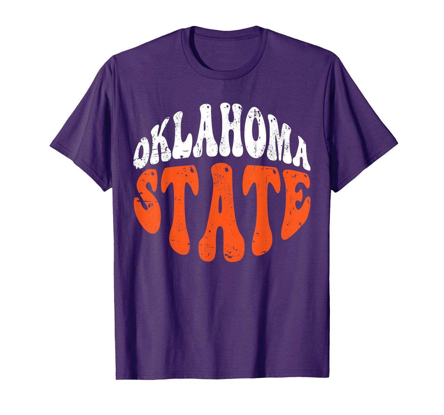 Oklahoma State Tee.Retro Vintage Distressed Design American T-Shirt