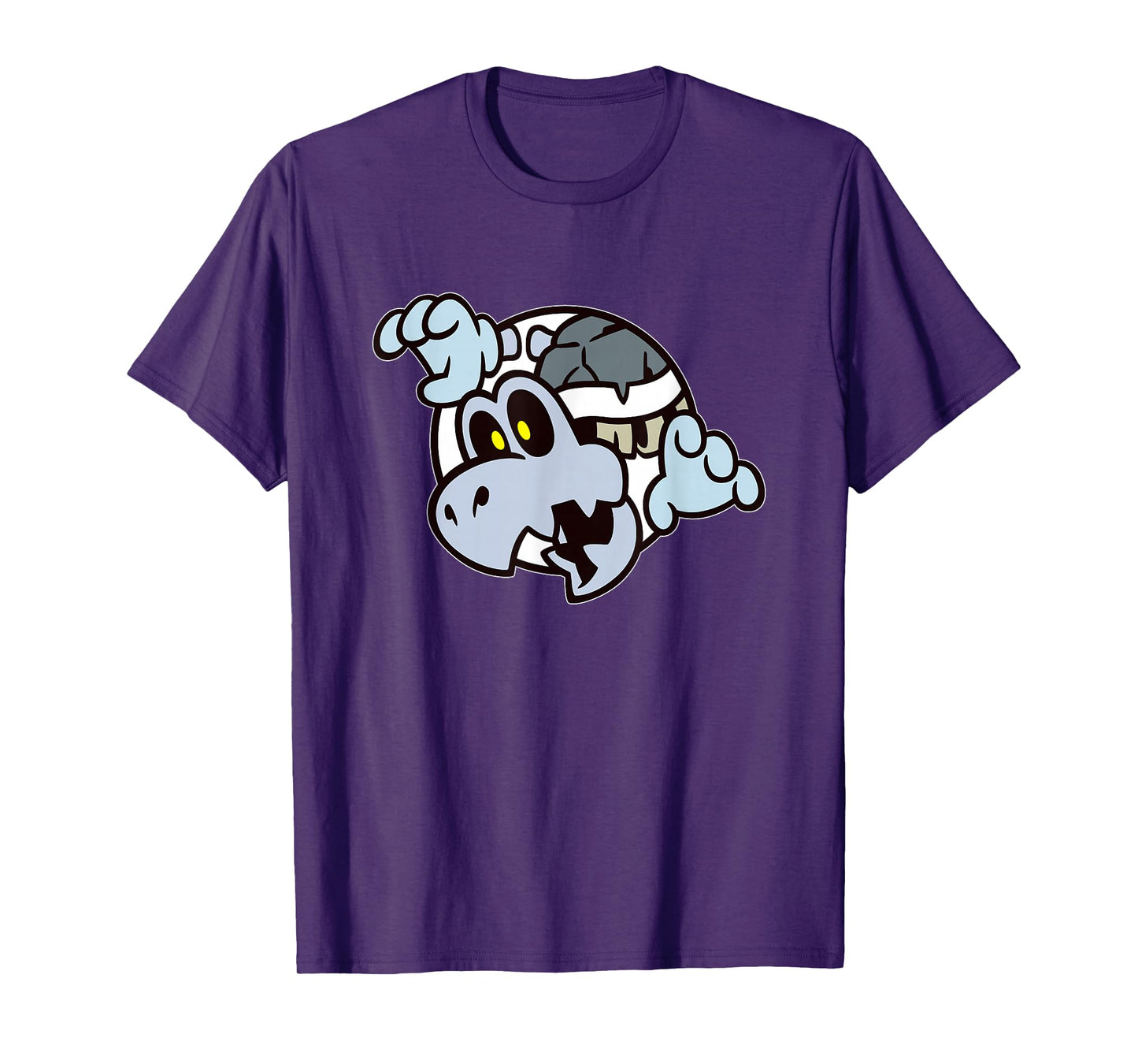 Super Mario Bros 3 Dry Bones Spooky Skeleton Front & Back T-Shirt