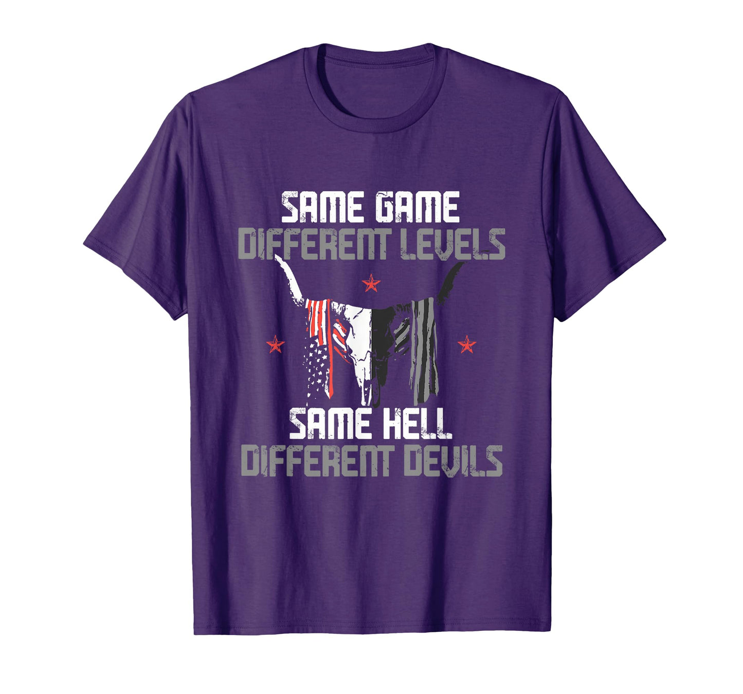 Same Game Different Levels Same Bright Devils T-Shirt