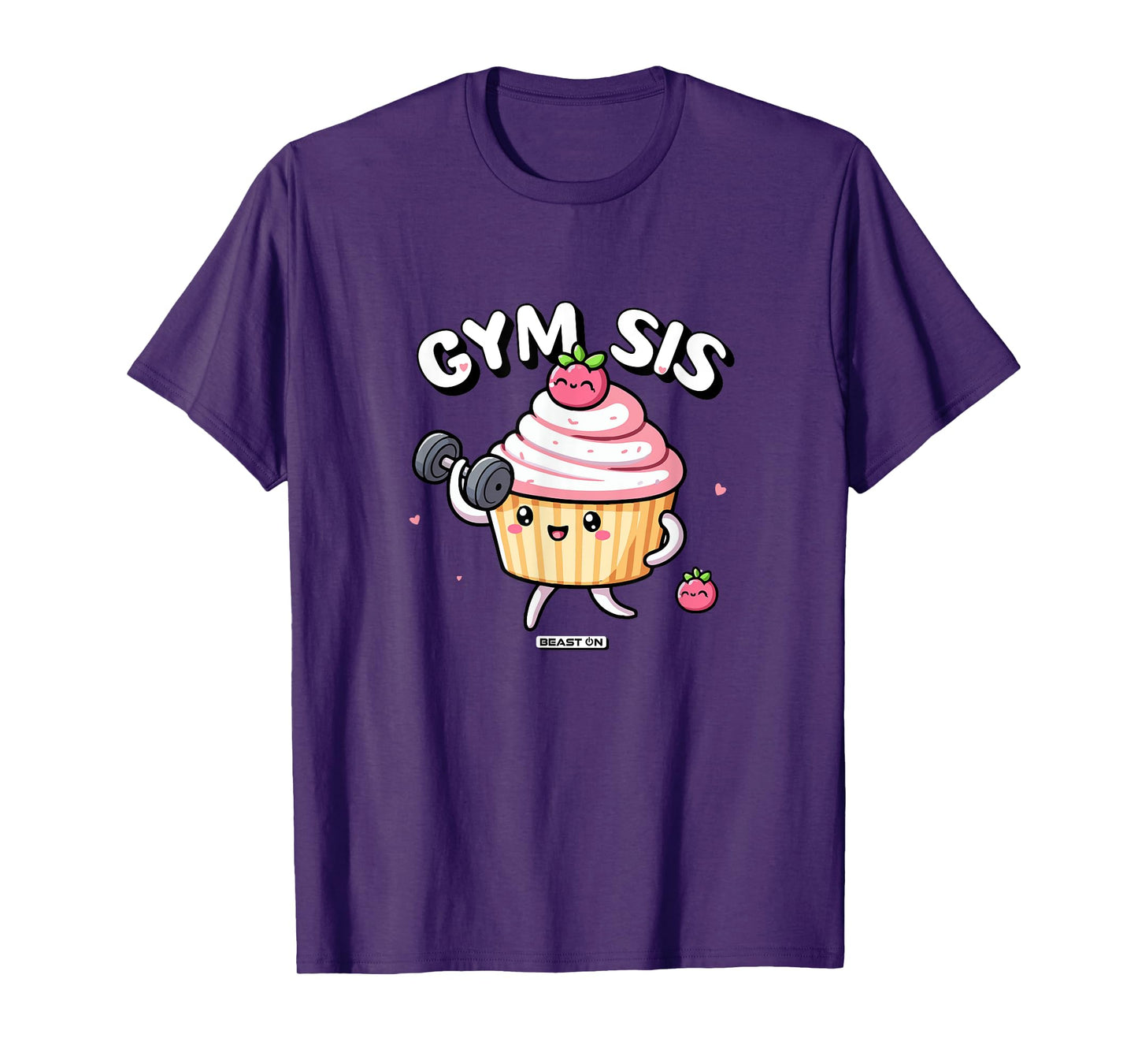 Gym Sis Cupcake Fitness Training Cute Women Gym T-Shirt
