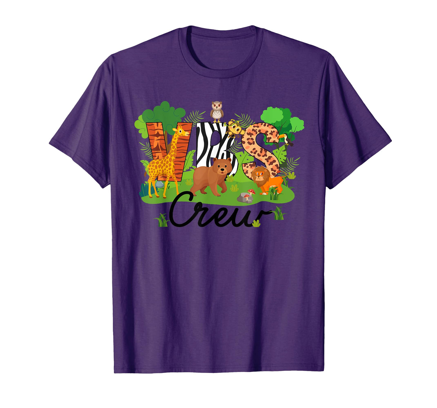 VBS Crew VBS 2025 Vacation Bible School Jungle Adventures T-Shirt