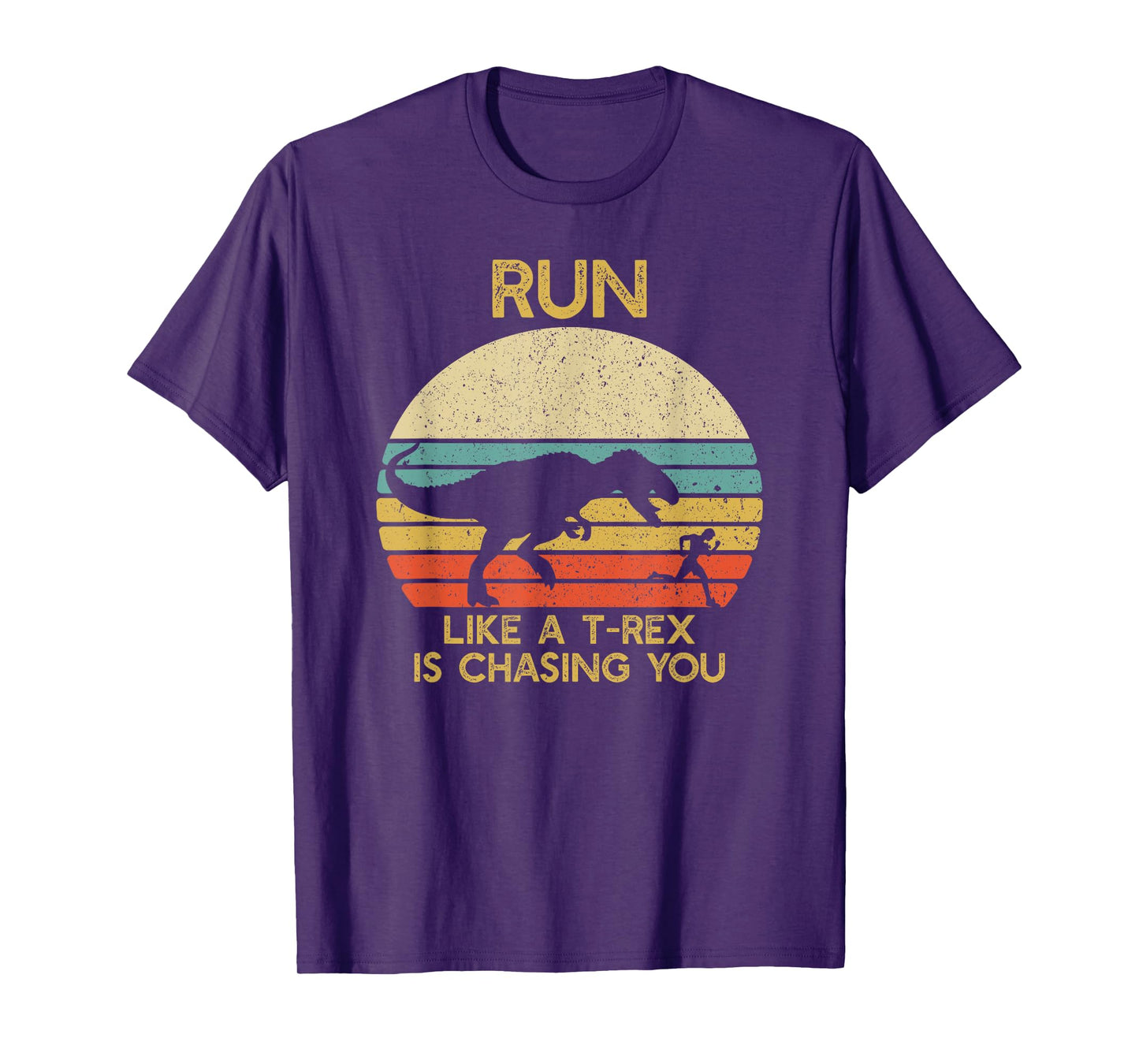 Run Like a T rex Is Chasing You Funny Running T-Shirt