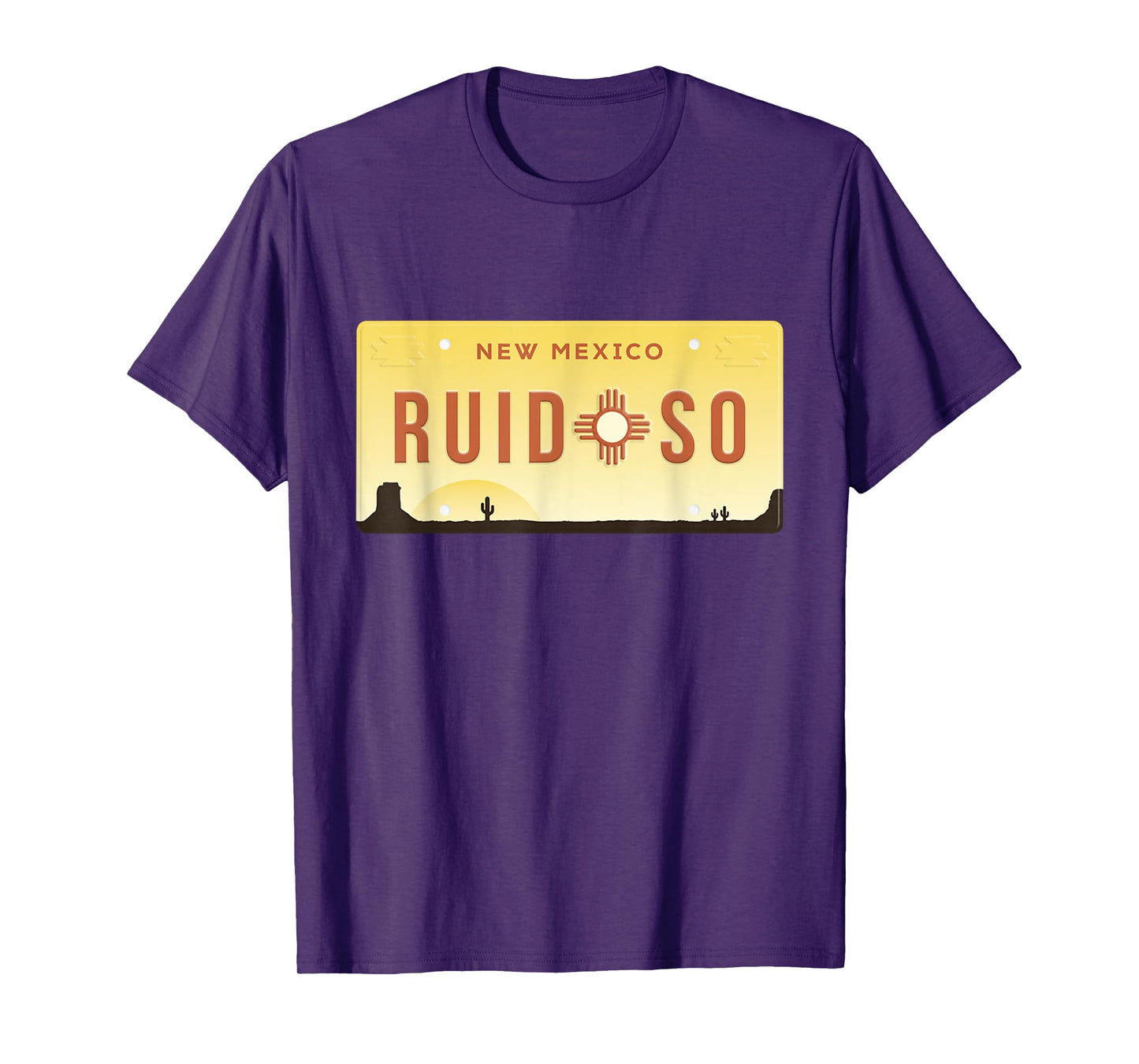Vintage Ruidoso New Mexico Desert Landscape Zia Sun Symbol T-Shirt