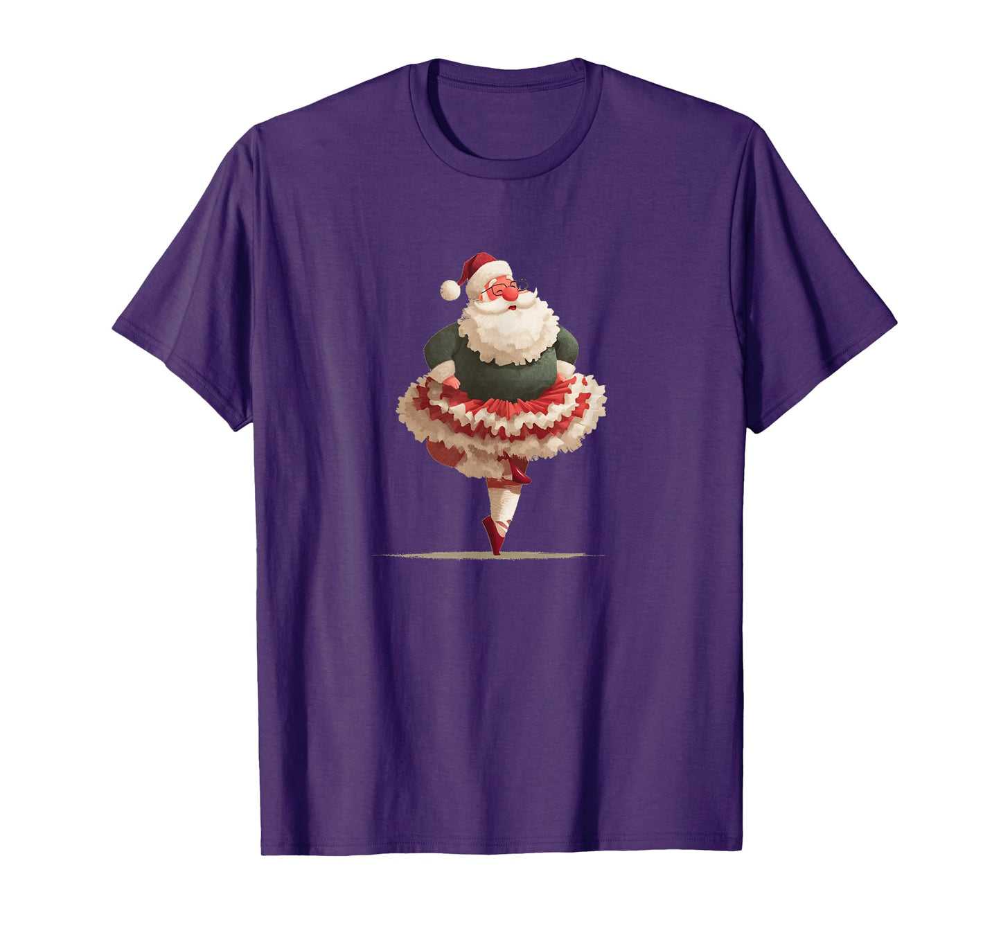 Awesome Ballerina Moves with Santa Claus Costume T-Shirt