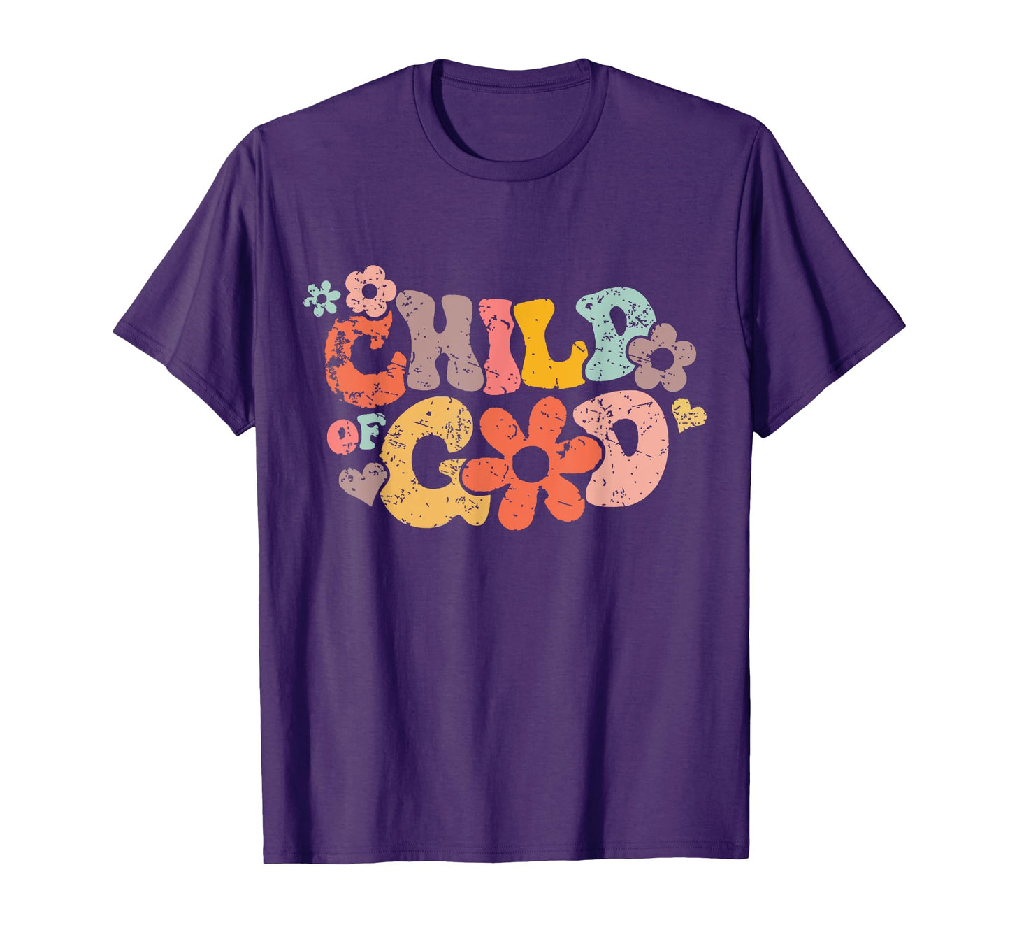 Child Of God Shirt Wavy Groovy Floral Quote T-Shirt