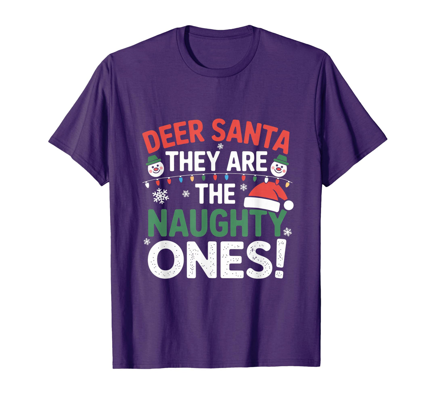 Dear Santa They are The Naughty Ones Humorous Christmas T-Shirt