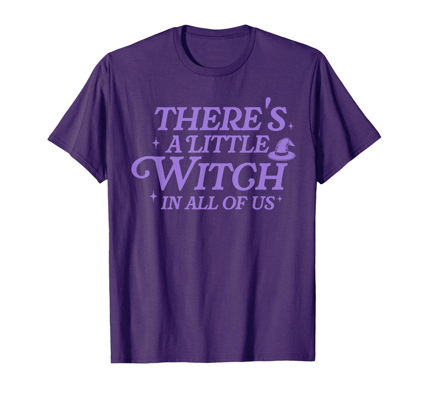 There's A Little Witch in All of Us Funny Cute Halloween T-Shirt
