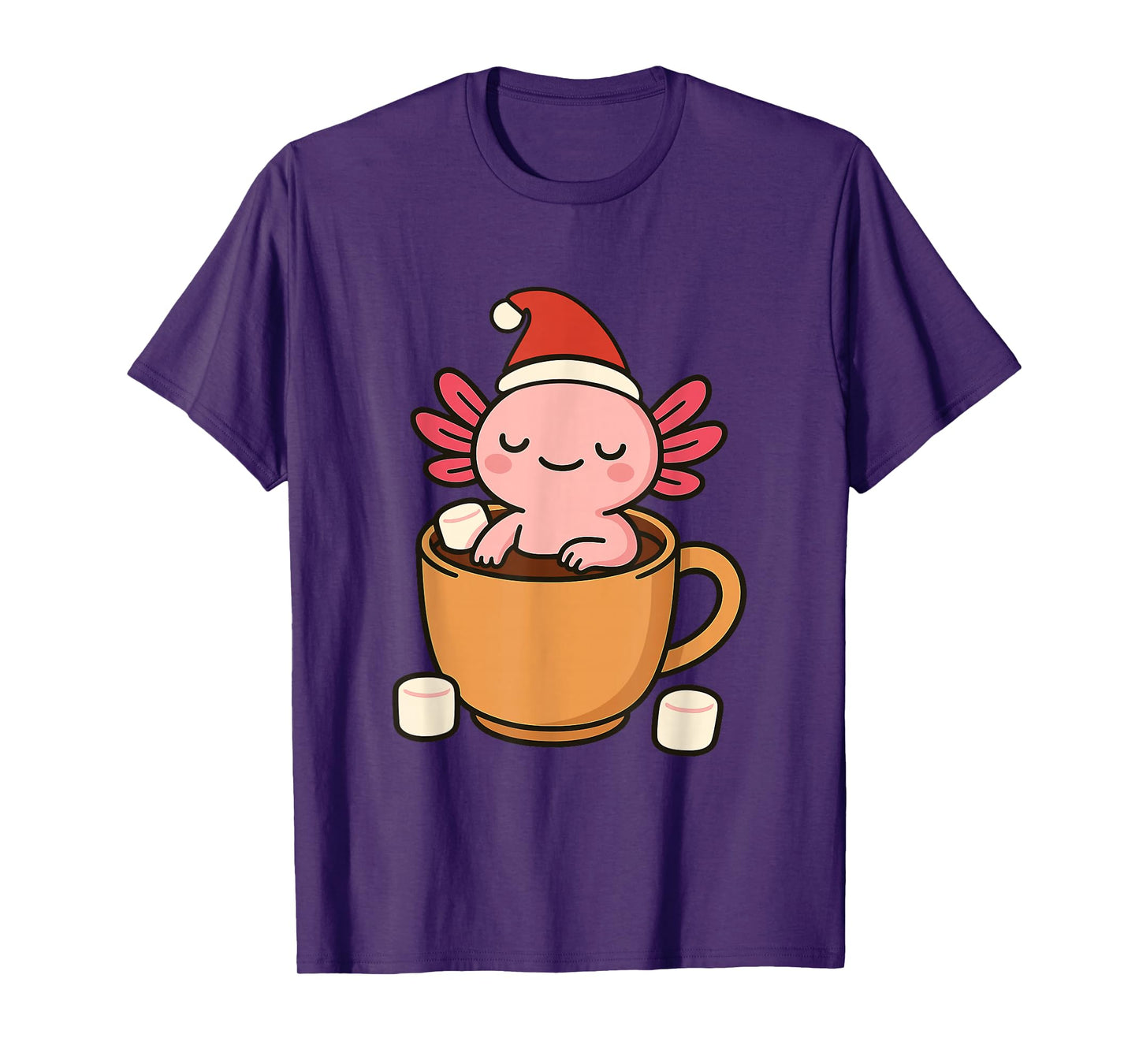 Cozy Christmas Axolotl Mug Holiday T-Shirt