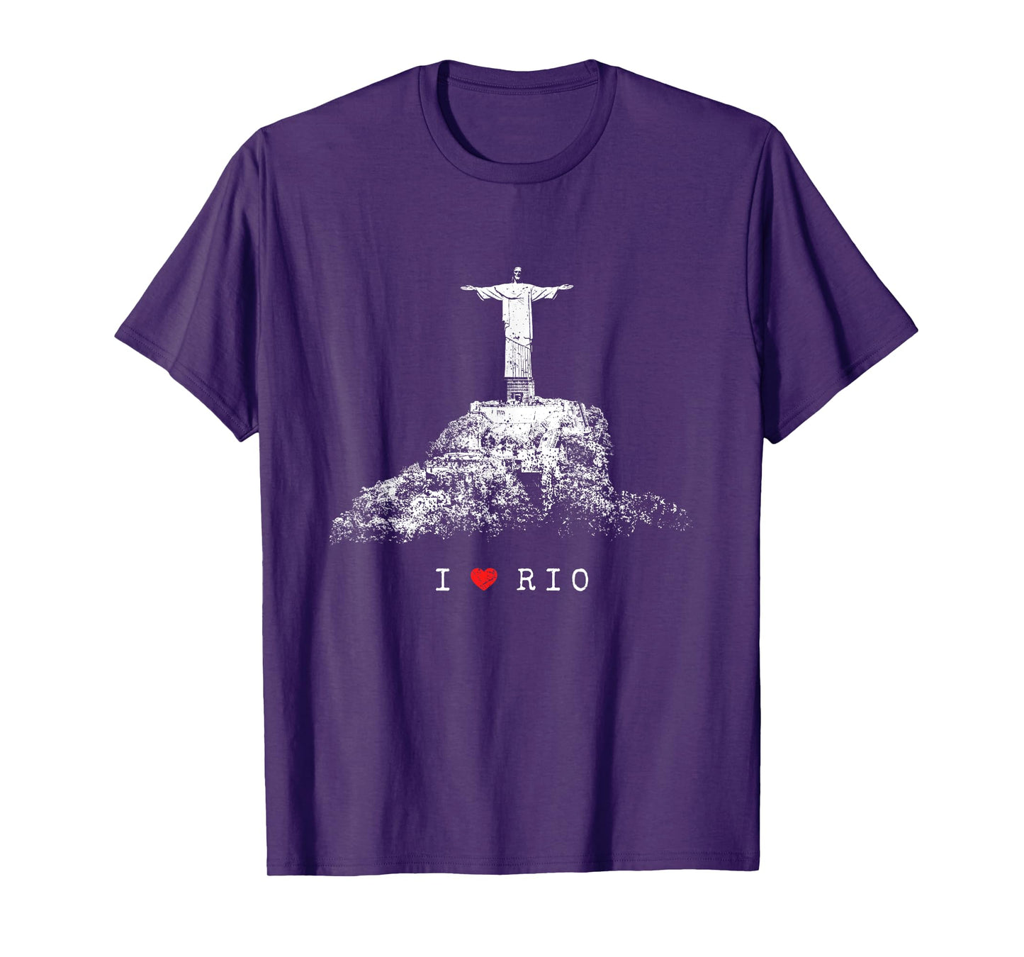 Rio de Janeiro Skyline Statue of Jesus Christ Brazil Love T-Shirt