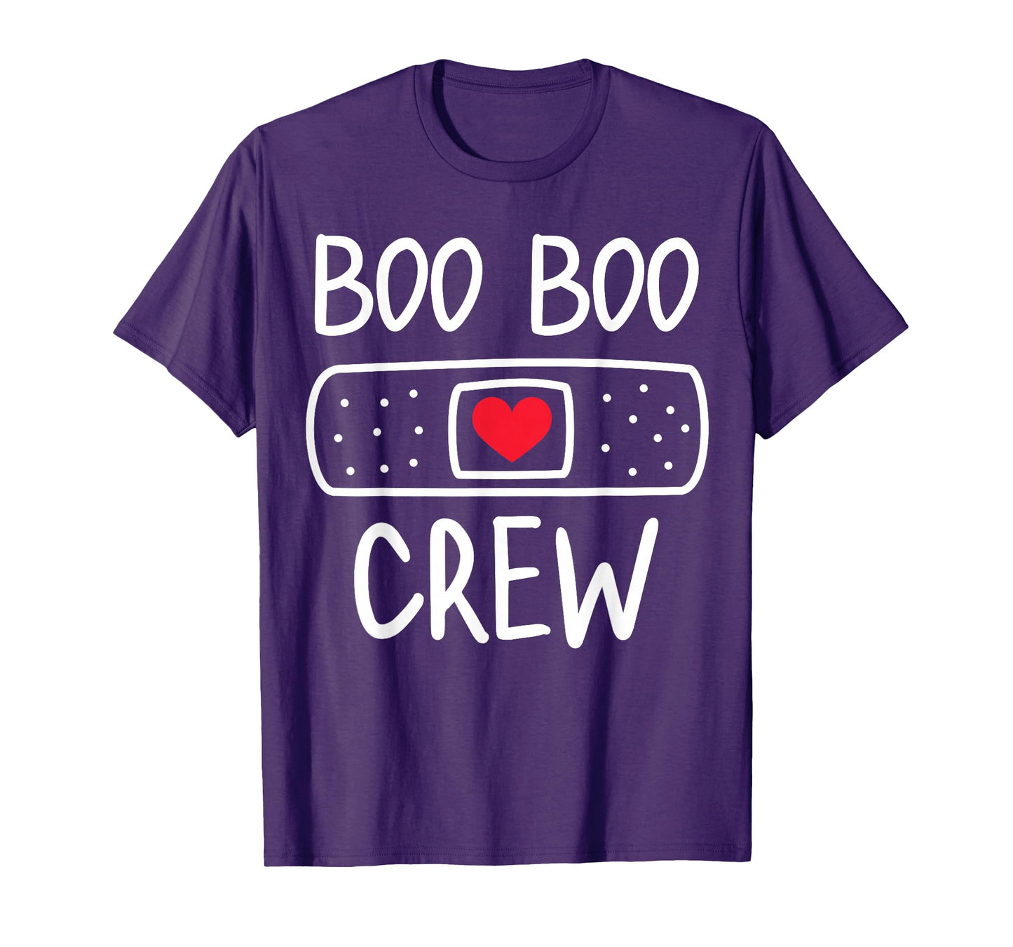 Funny Nurse Ghost Boo Crew Halloween 2025 Costume Women Girl T-Shirt