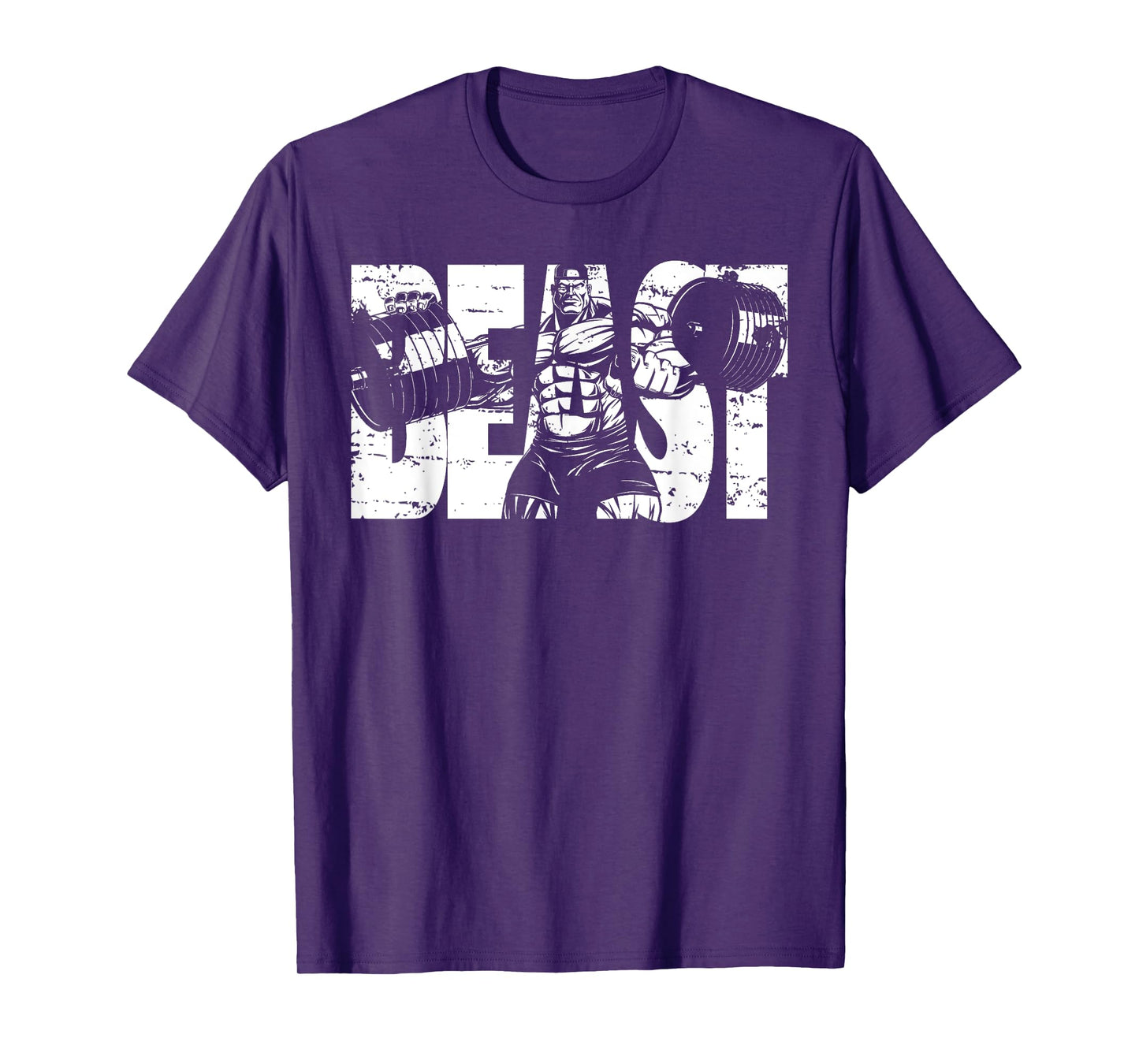 Gym Beast Bodybuilding Workout Motivation Tee Weightlifting T-Shirt