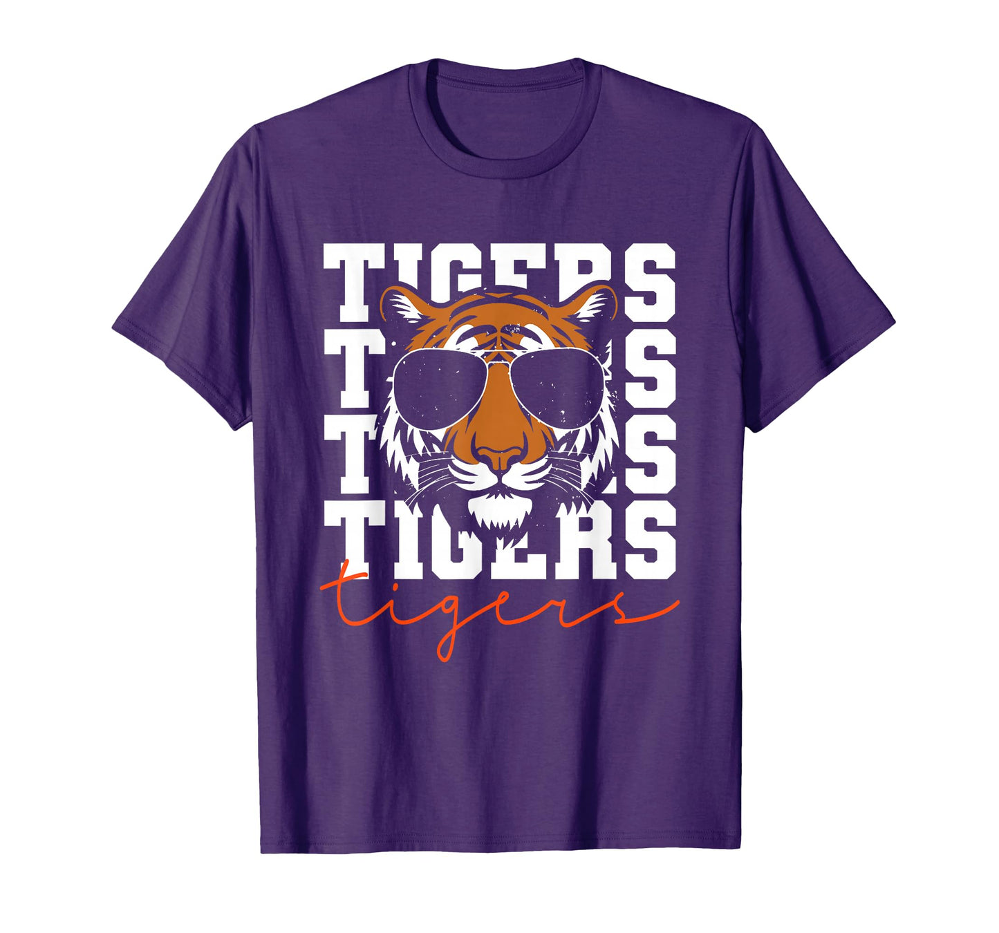 Vintage Tigers Inspirational Athletic Name Design Gift T-Shirt