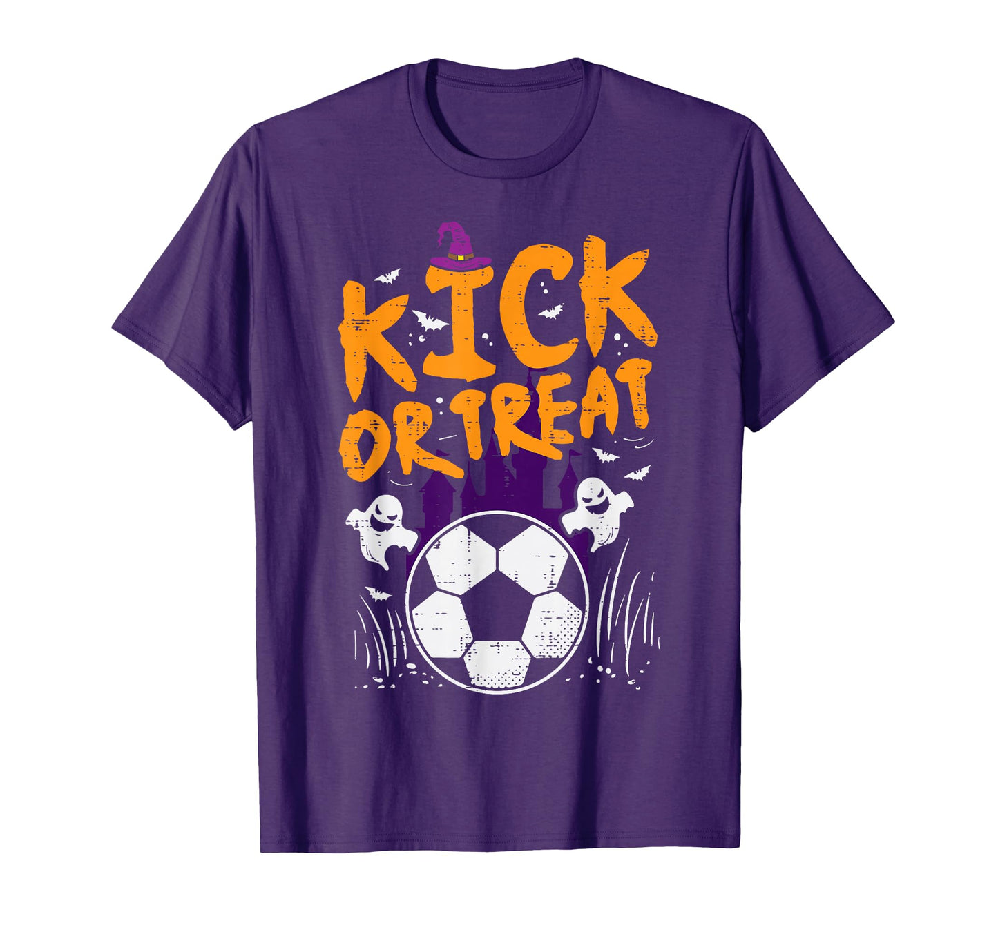 Halloween Soccer Kick Or Treat Football Costume Boys Kid Men T-Shirt