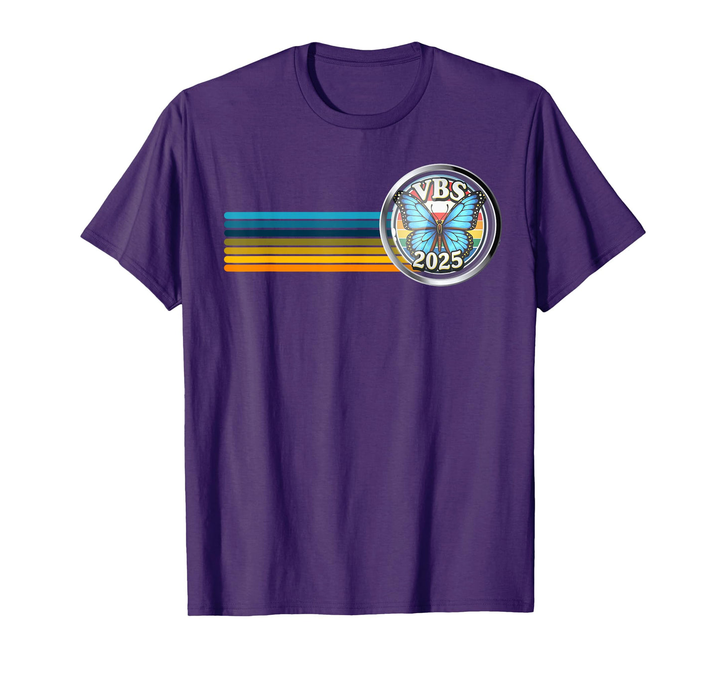 VBS 2025 Magnified Vacation Bible School Butterfly VBS Team T-Shirt