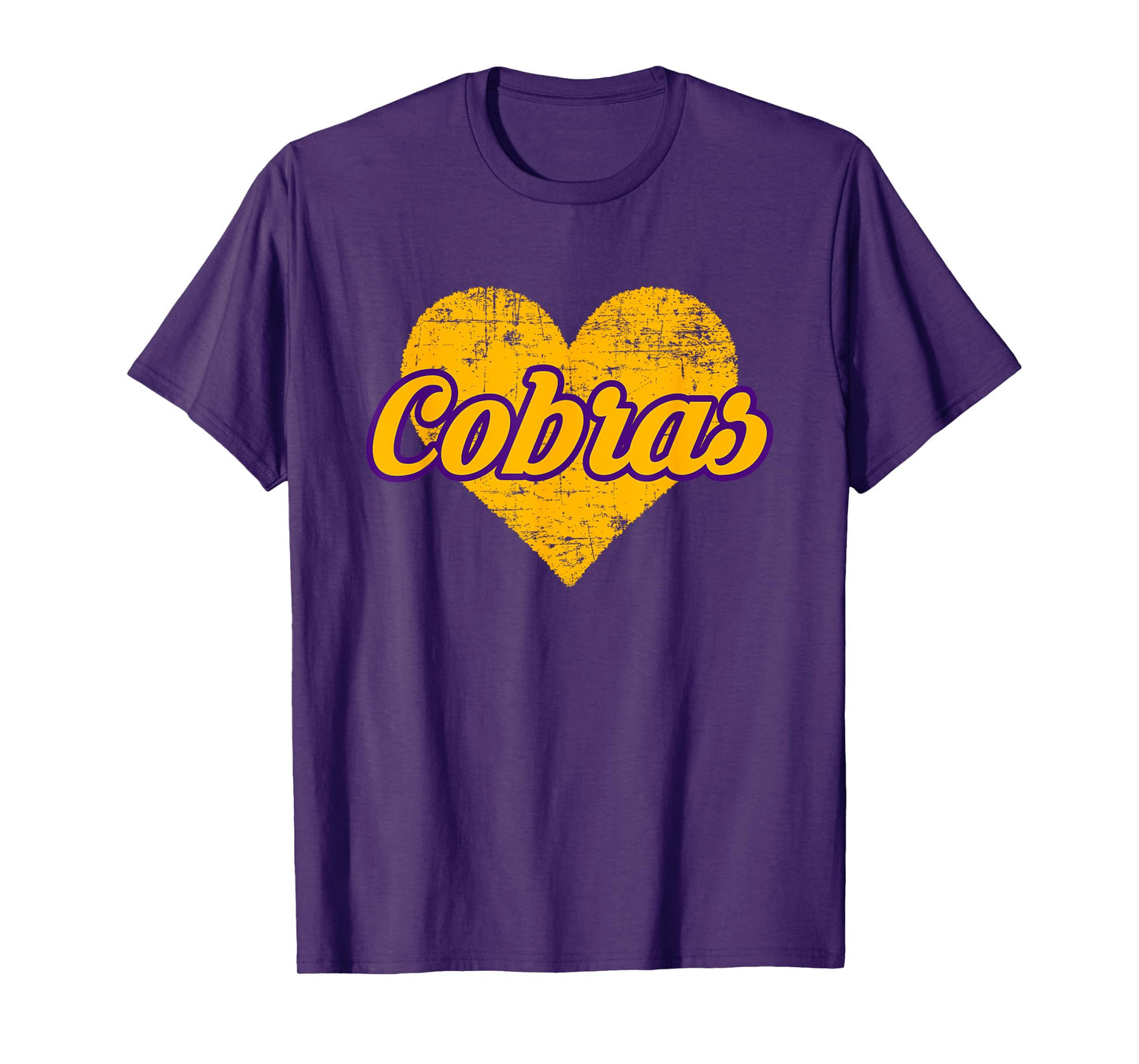 Fountain Lake Cobras Over Heart T-Shirt