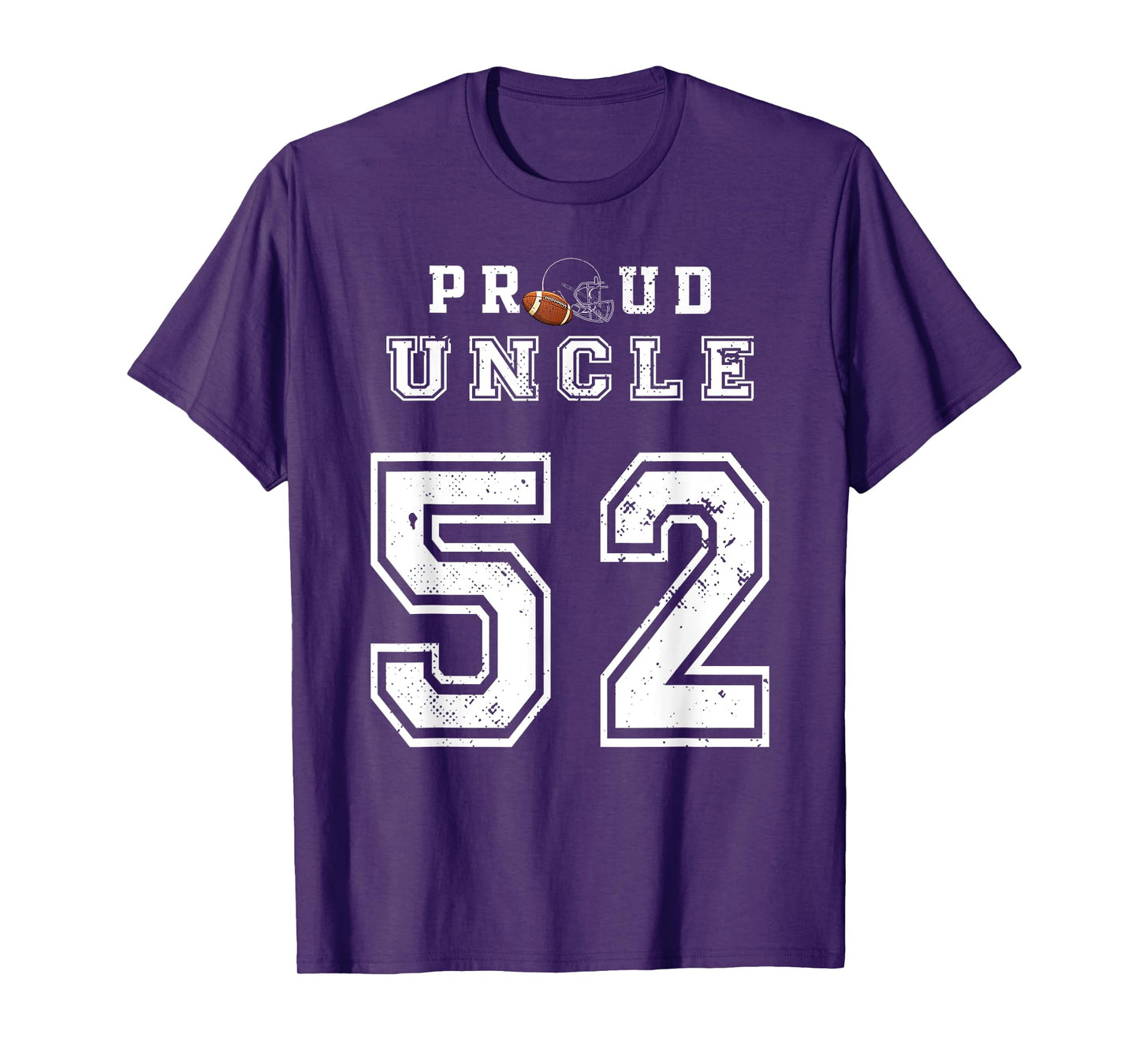 Custom Proud Football Uncle Number 52 Personalized For Men T-Shirt