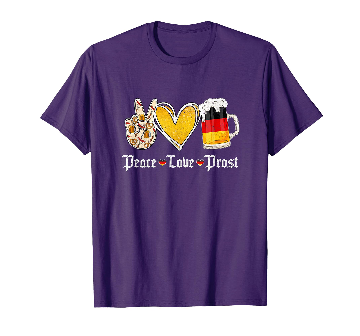 Cute Oktoberfest Costume Peace Love Prost Prost Oktoberfest T-Shirt