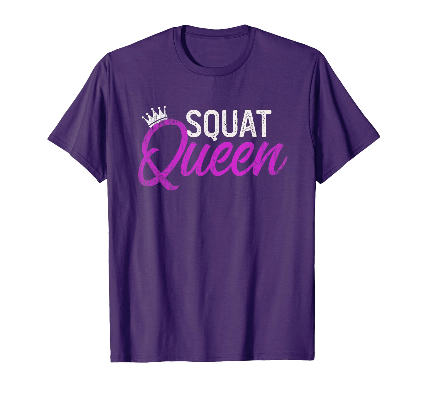 Funny SQUAT QUEEN Personal Trainer Fitness Girl Coach Gym T-Shirt